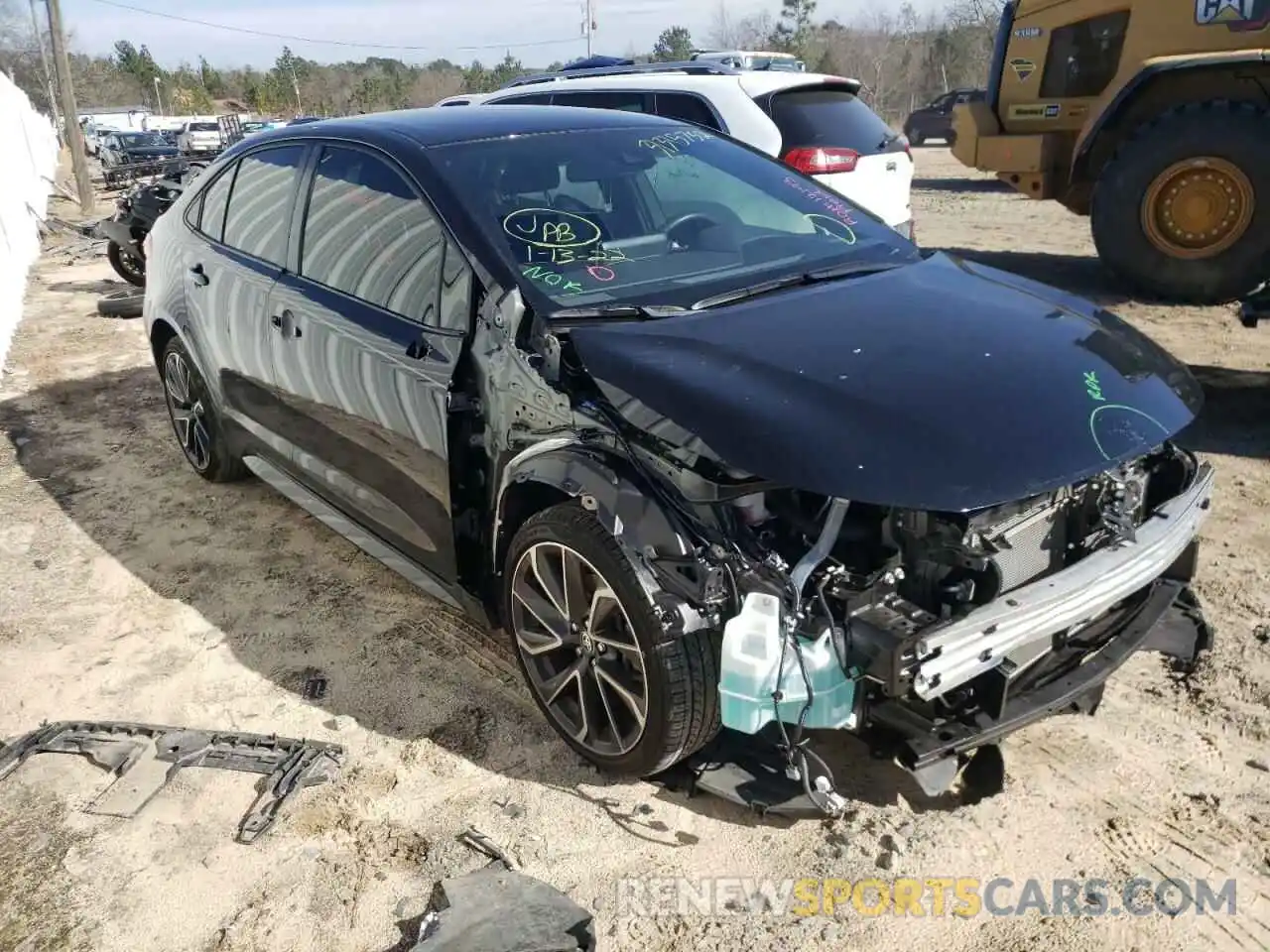 1 Photograph of a damaged car JTDS4MCE5MJ061730 TOYOTA COROLLA 2021