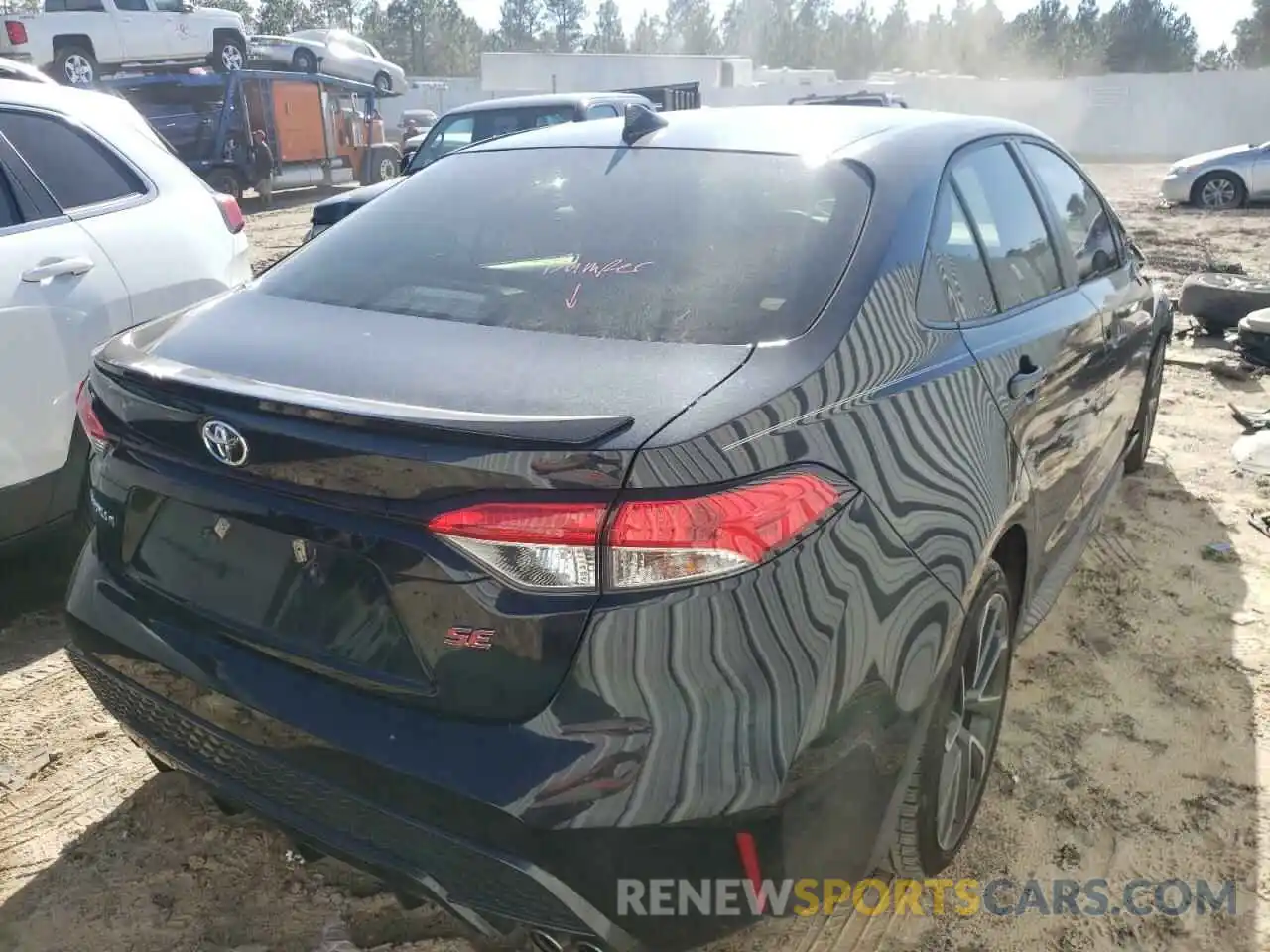 4 Photograph of a damaged car JTDS4MCE5MJ061730 TOYOTA COROLLA 2021