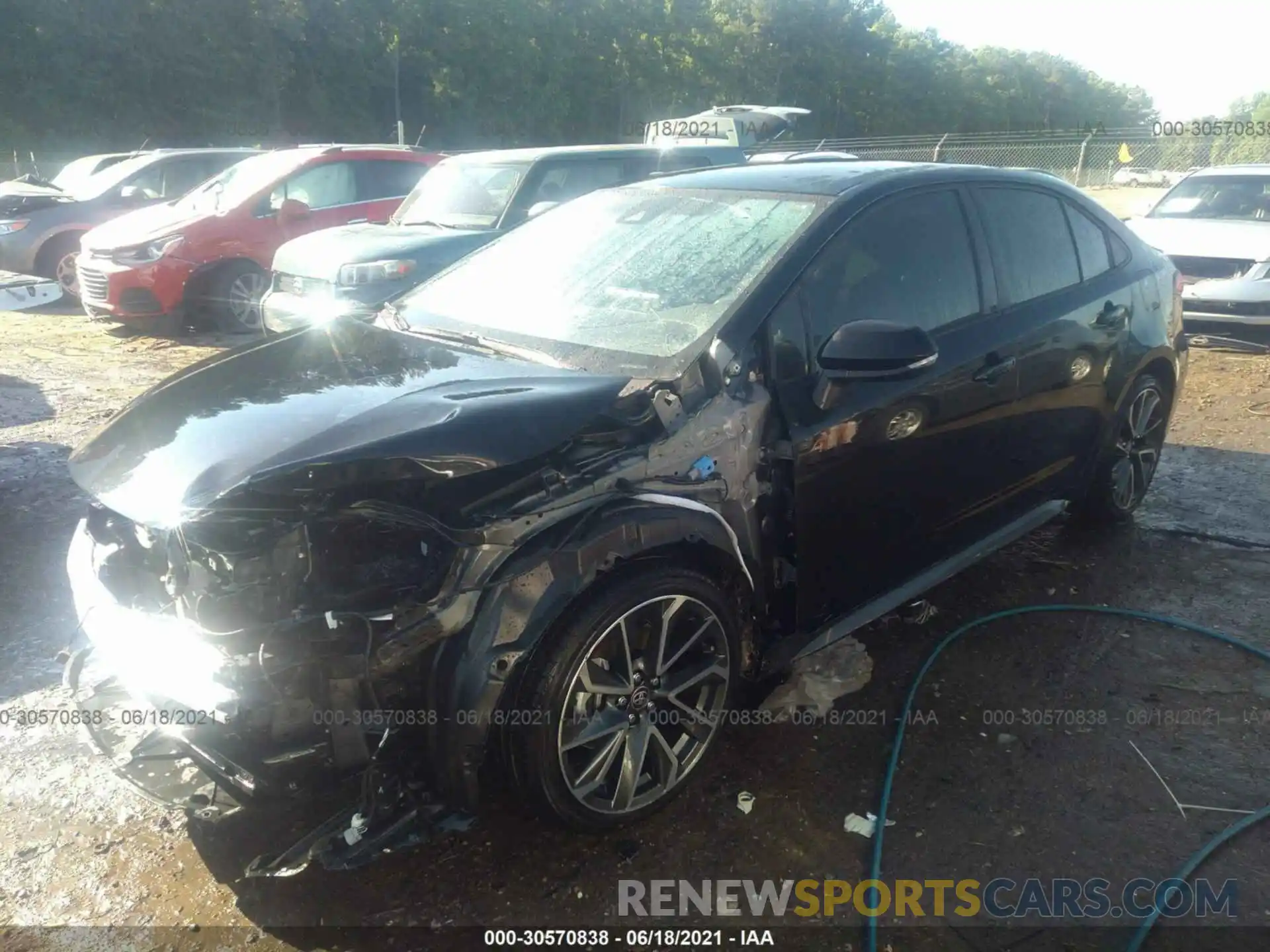 2 Photograph of a damaged car JTDS4MCE5MJ062067 TOYOTA COROLLA 2021