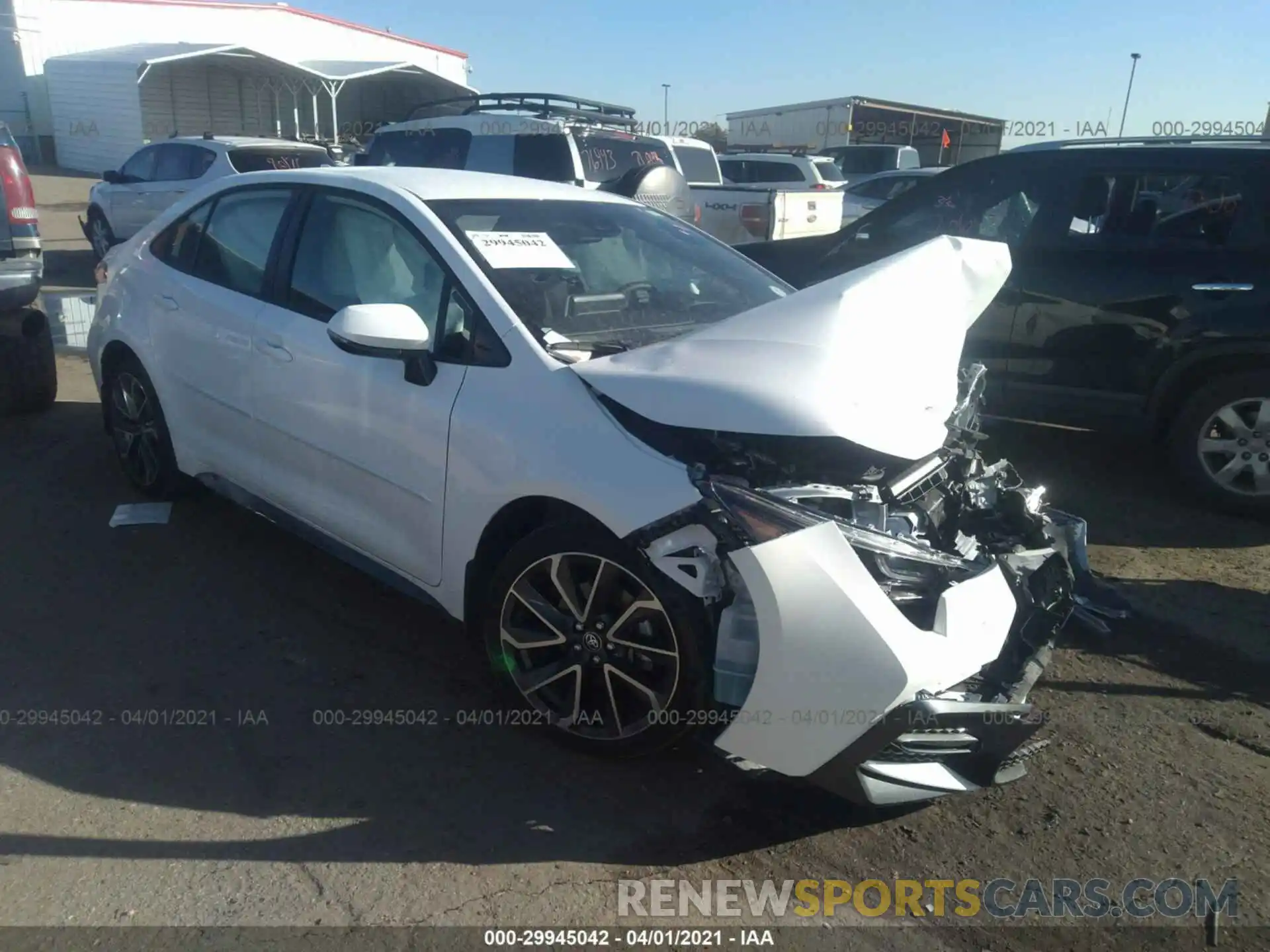 1 Photograph of a damaged car JTDS4MCE5MJ062215 TOYOTA COROLLA 2021