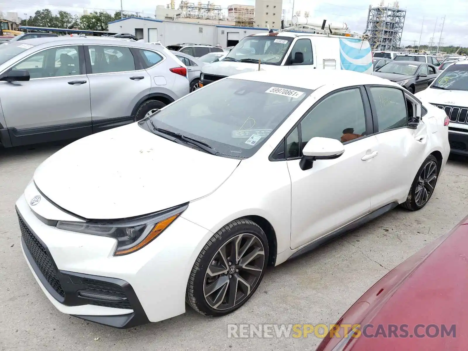 2 Photograph of a damaged car JTDS4MCE5MJ063493 TOYOTA COROLLA 2021