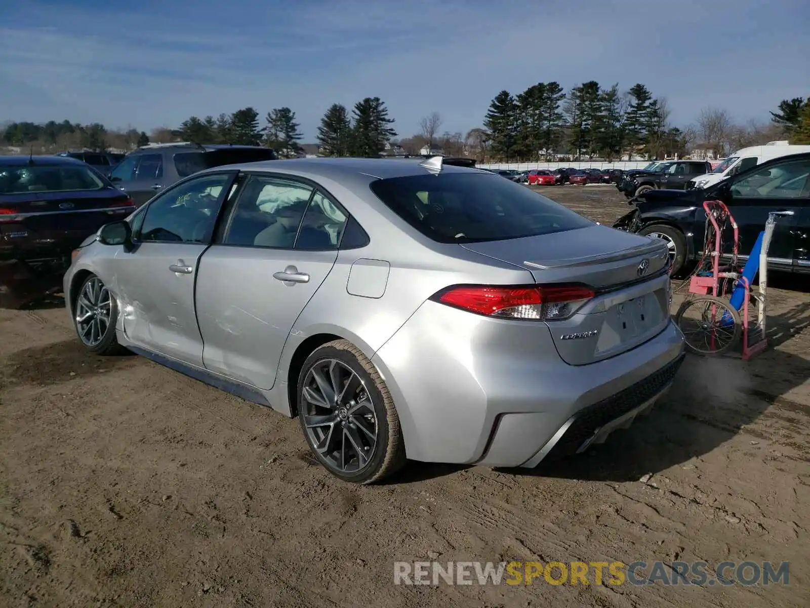 3 Photograph of a damaged car JTDS4MCE5MJ063526 TOYOTA COROLLA 2021