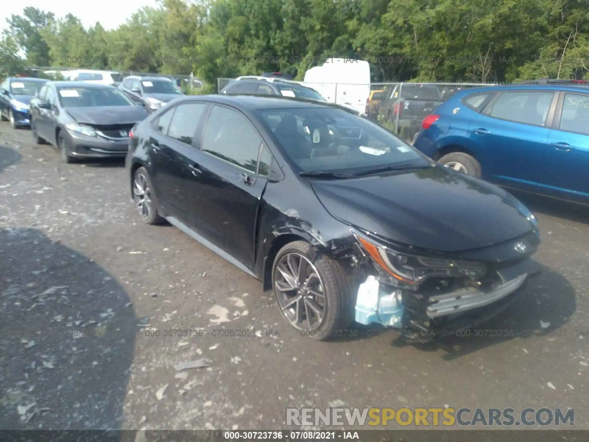 1 Photograph of a damaged car JTDS4MCE5MJ064031 TOYOTA COROLLA 2021