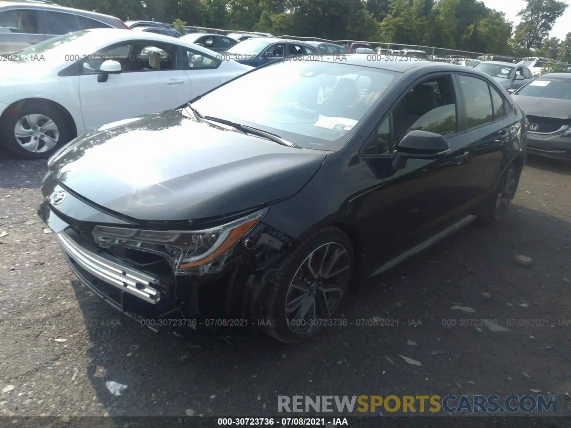 2 Photograph of a damaged car JTDS4MCE5MJ064031 TOYOTA COROLLA 2021