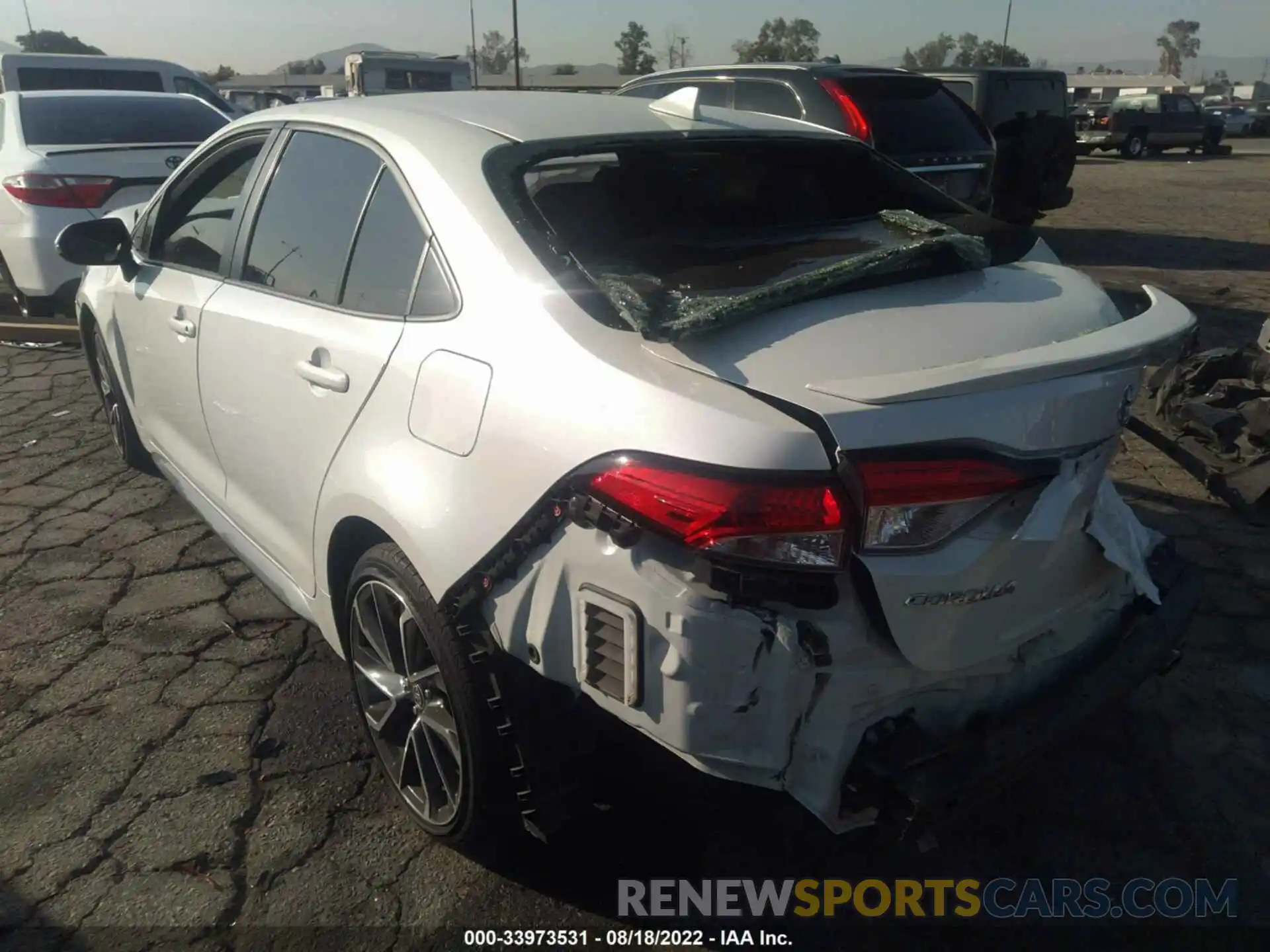 3 Photograph of a damaged car JTDS4MCE5MJ065079 TOYOTA COROLLA 2021