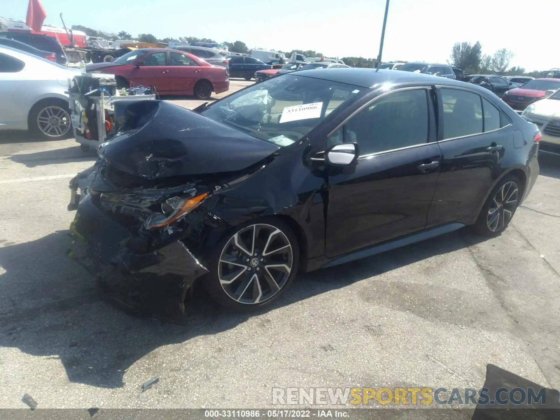 2 Photograph of a damaged car JTDS4MCE5MJ065180 TOYOTA COROLLA 2021