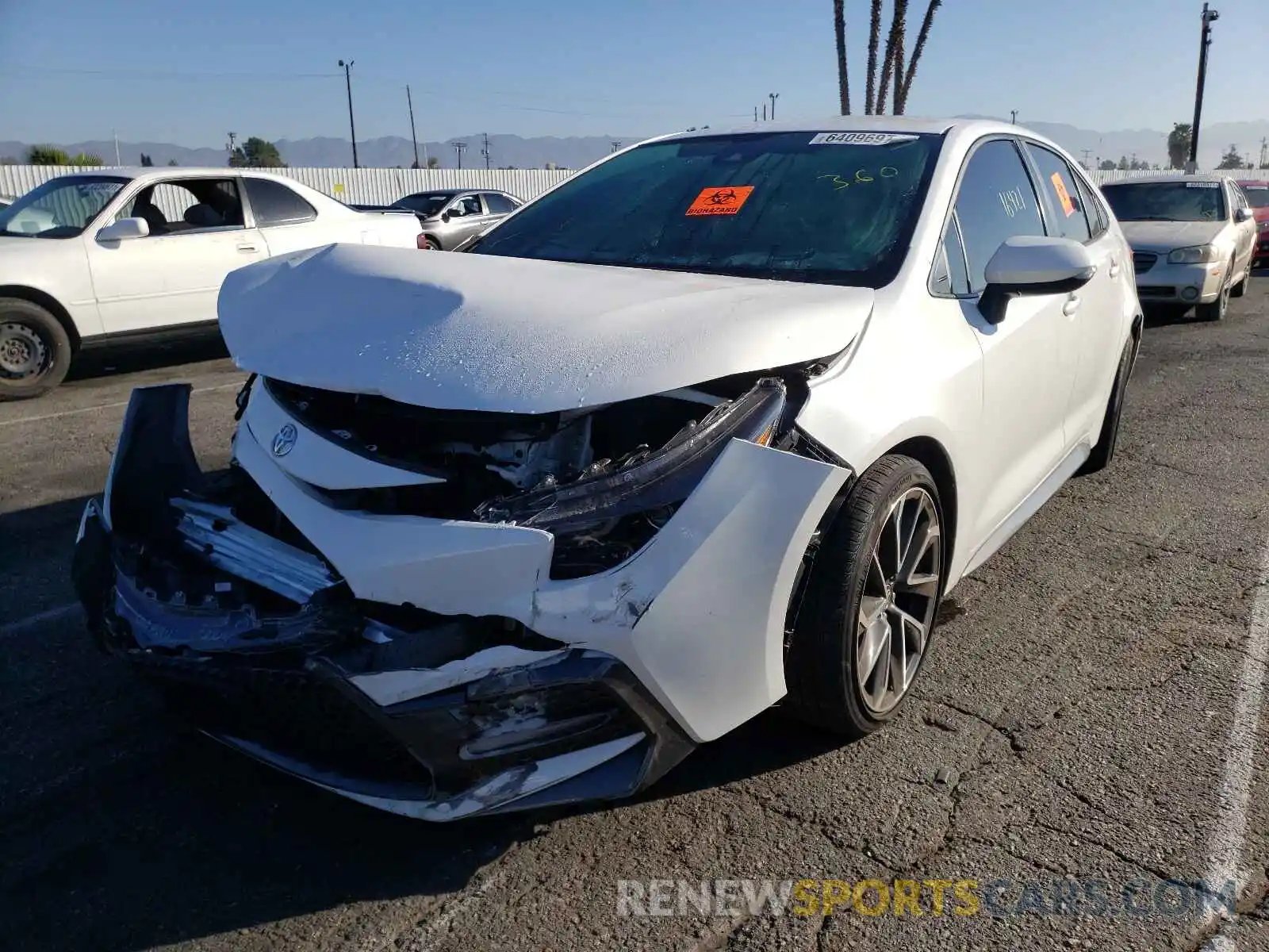 2 Photograph of a damaged car JTDS4MCE5MJ065695 TOYOTA COROLLA 2021