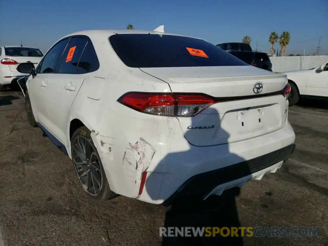 3 Photograph of a damaged car JTDS4MCE5MJ065695 TOYOTA COROLLA 2021