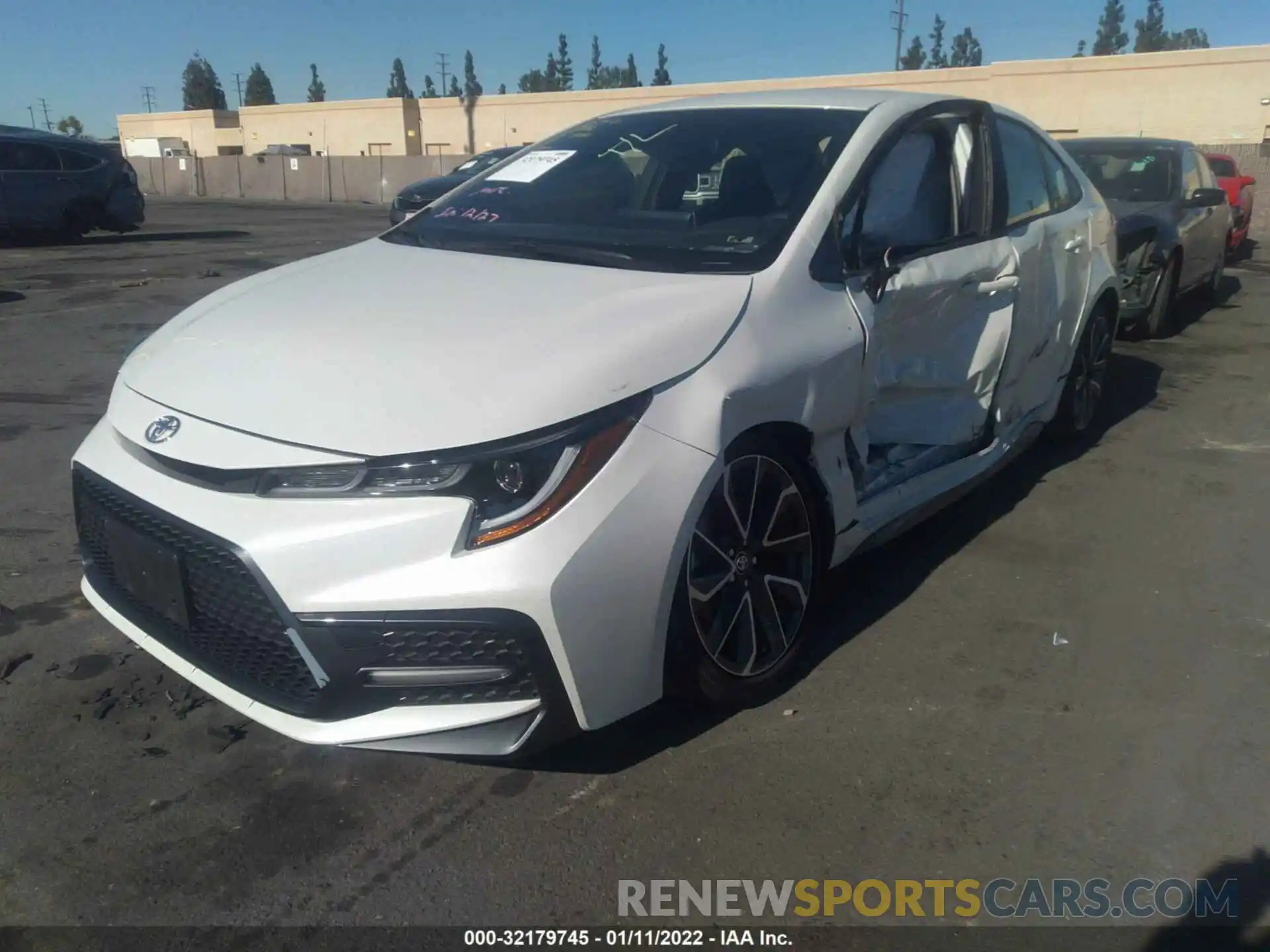 2 Photograph of a damaged car JTDS4MCE5MJ065986 TOYOTA COROLLA 2021