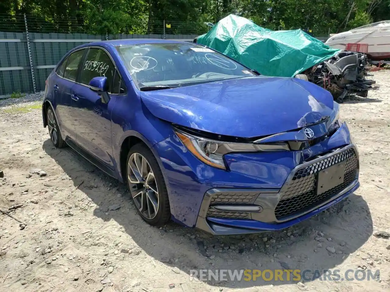 1 Photograph of a damaged car JTDS4MCE5MJ066586 TOYOTA COROLLA 2021