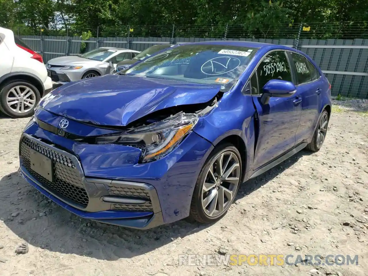 2 Photograph of a damaged car JTDS4MCE5MJ066586 TOYOTA COROLLA 2021