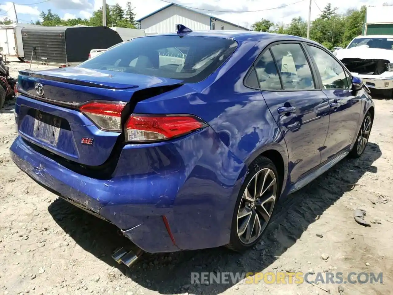 4 Photograph of a damaged car JTDS4MCE5MJ066586 TOYOTA COROLLA 2021