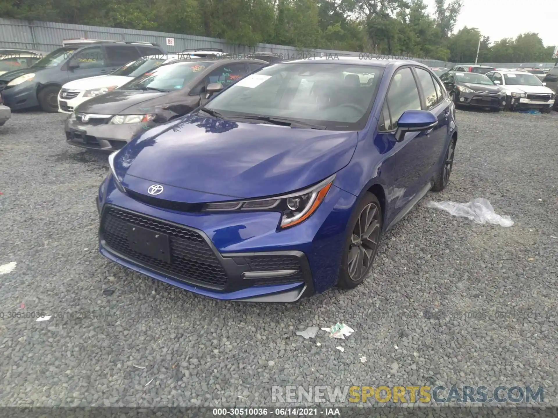 2 Photograph of a damaged car JTDS4MCE5MJ066913 TOYOTA COROLLA 2021