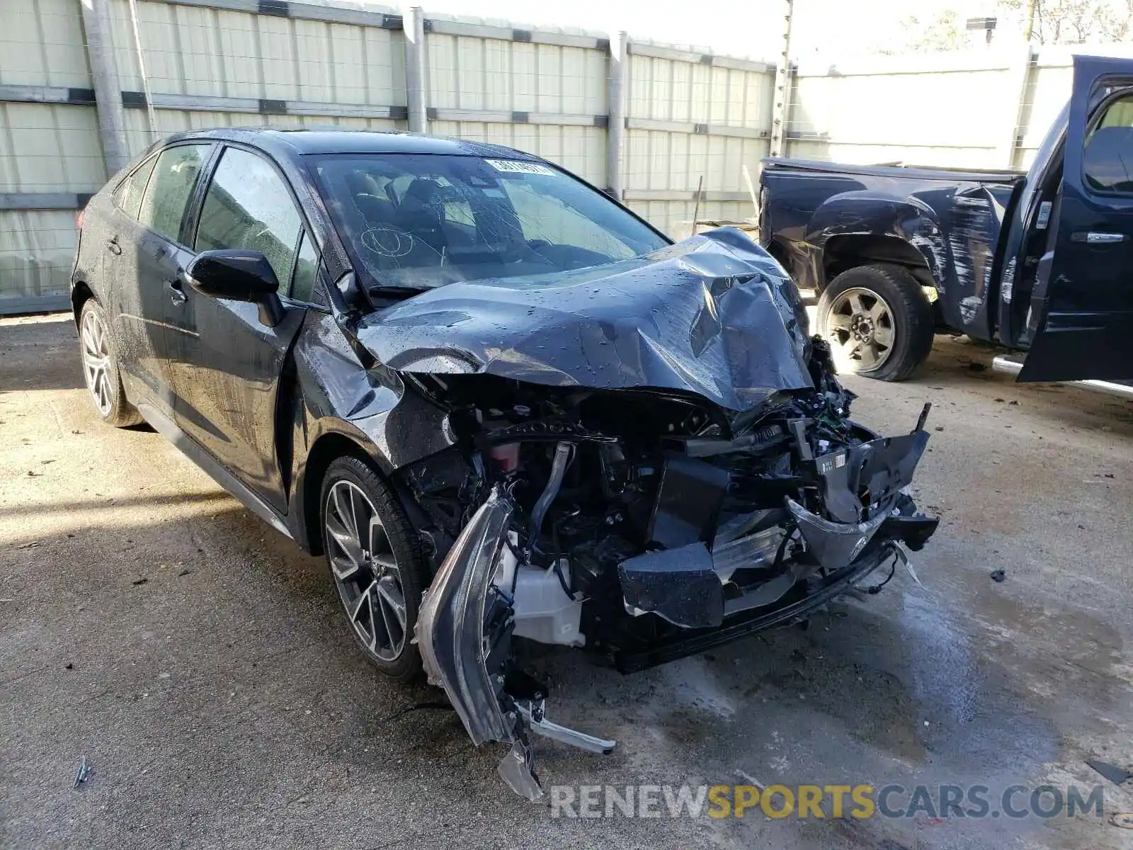 1 Photograph of a damaged car JTDS4MCE5MJ066961 TOYOTA COROLLA 2021