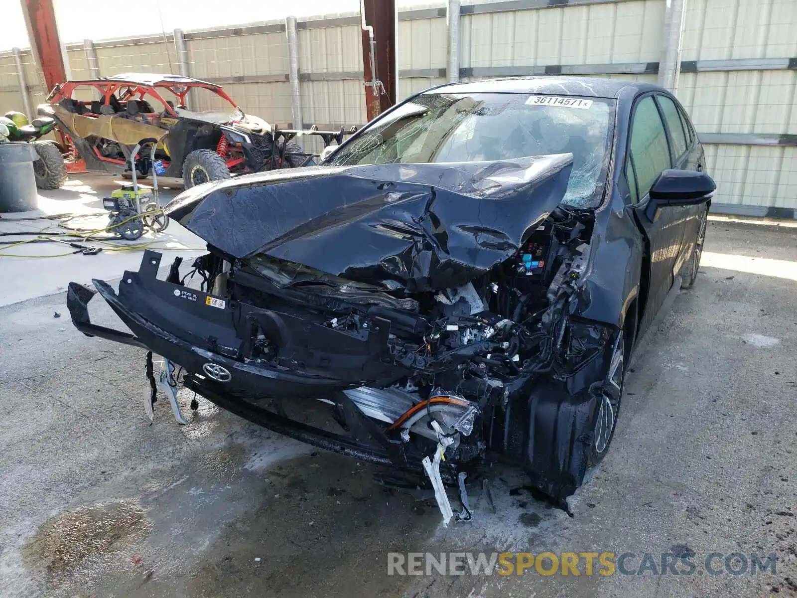 2 Photograph of a damaged car JTDS4MCE5MJ066961 TOYOTA COROLLA 2021