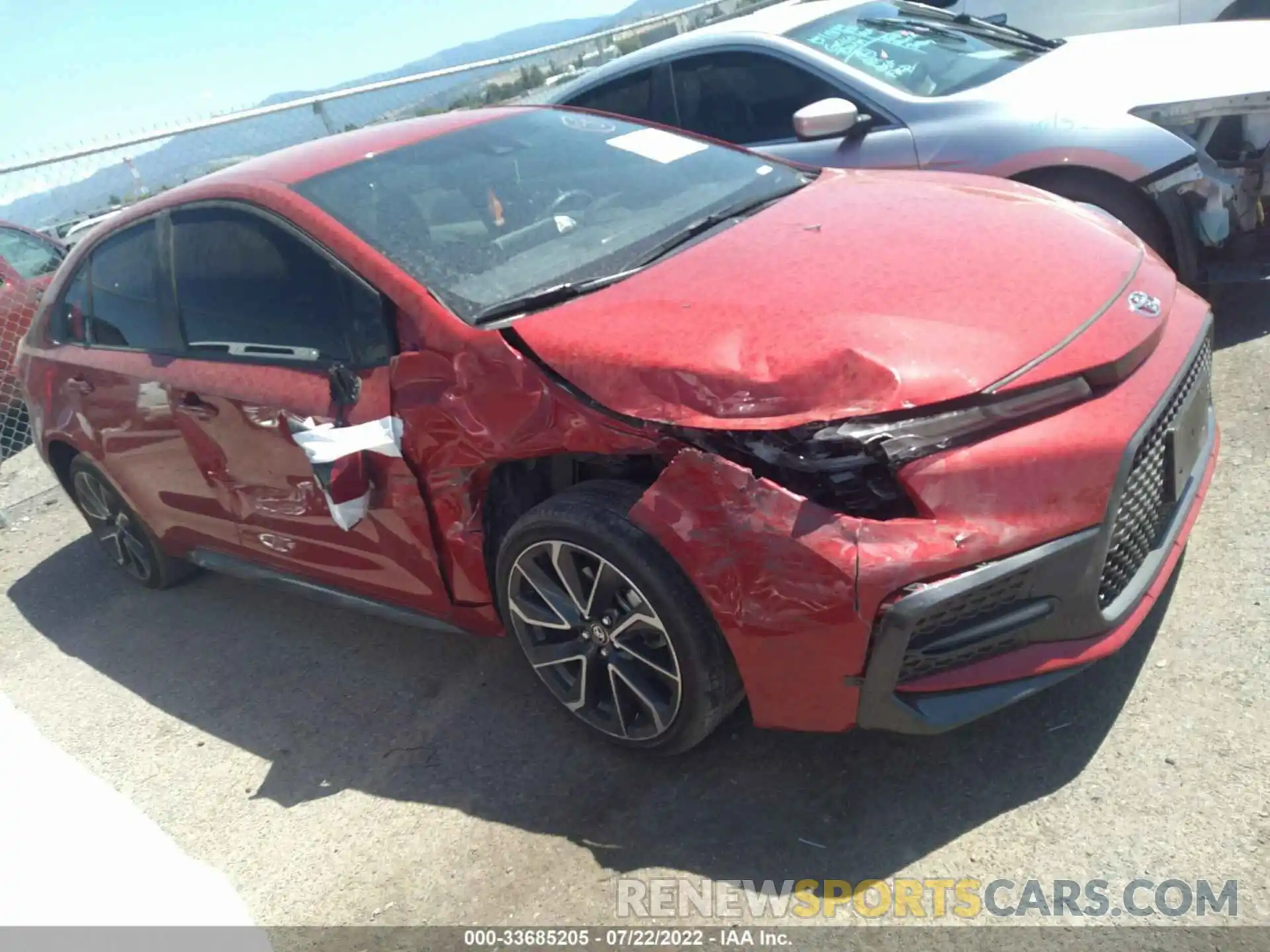 1 Photograph of a damaged car JTDS4MCE5MJ067558 TOYOTA COROLLA 2021