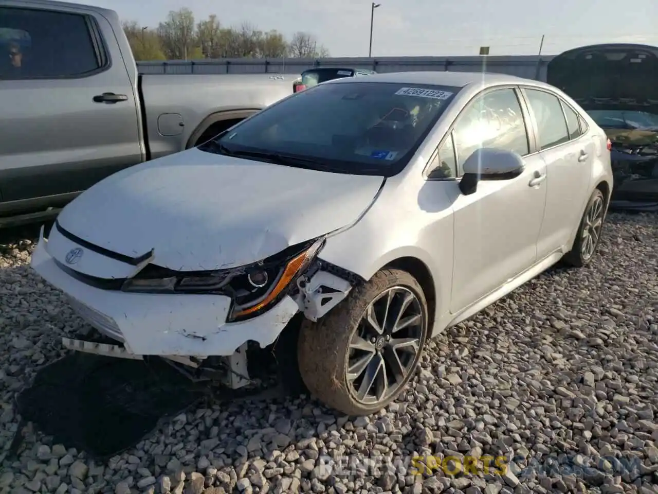 2 Photograph of a damaged car JTDS4MCE5MJ068435 TOYOTA COROLLA 2021