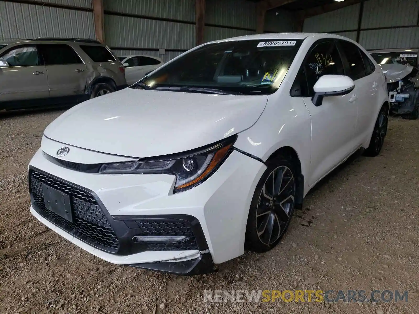 2 Photograph of a damaged car JTDS4MCE5MJ069634 TOYOTA COROLLA 2021