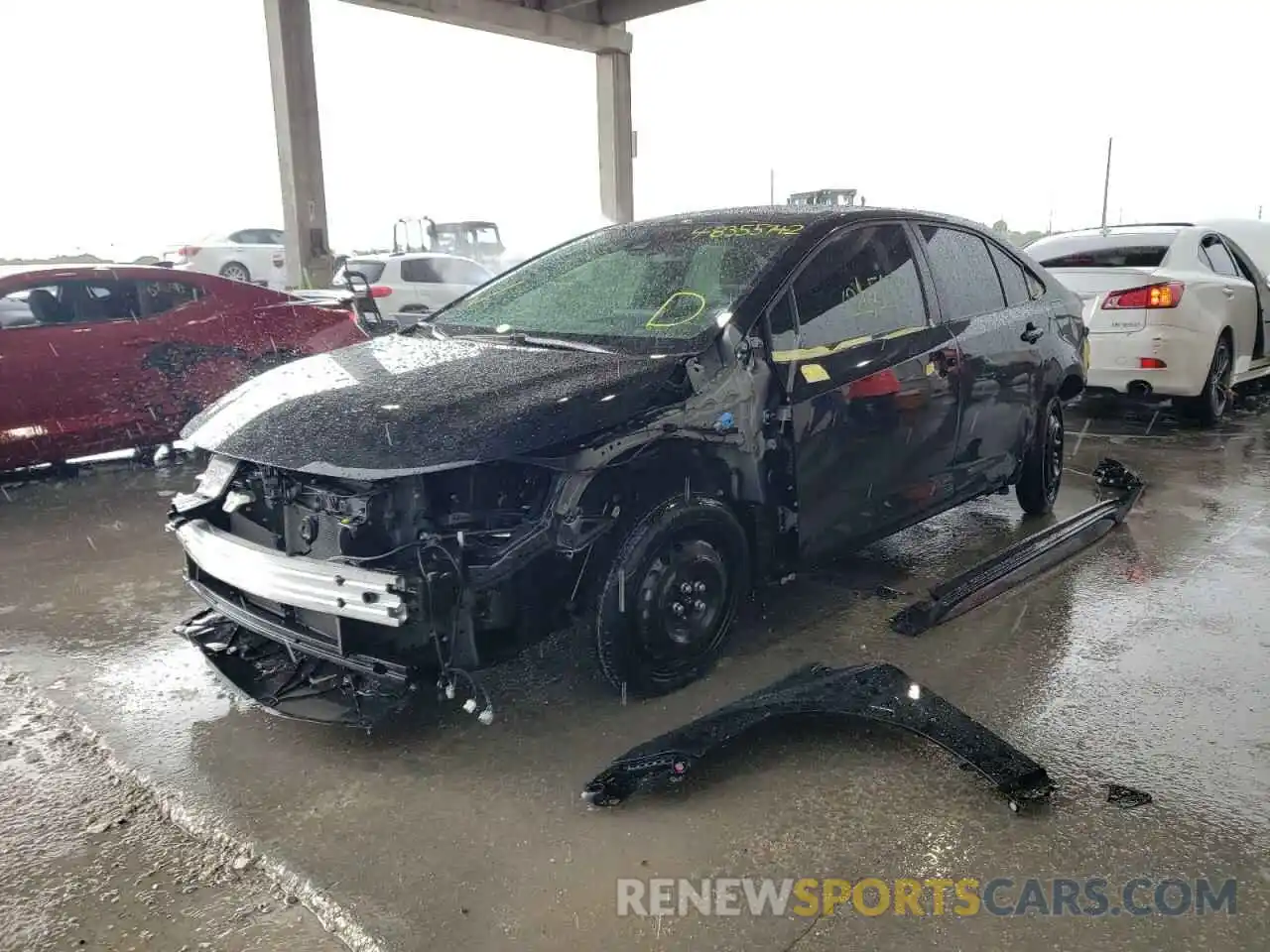 2 Photograph of a damaged car JTDS4MCE5MJ070167 TOYOTA COROLLA 2021