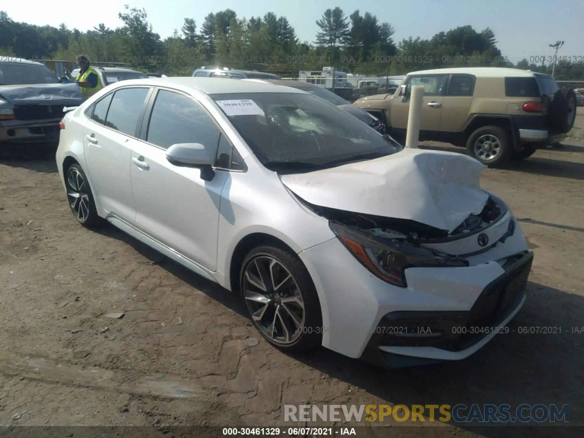 1 Photograph of a damaged car JTDS4MCE5MJ070251 TOYOTA COROLLA 2021