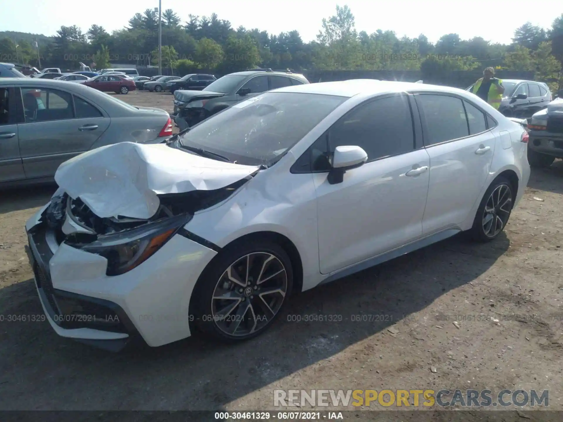 2 Photograph of a damaged car JTDS4MCE5MJ070251 TOYOTA COROLLA 2021