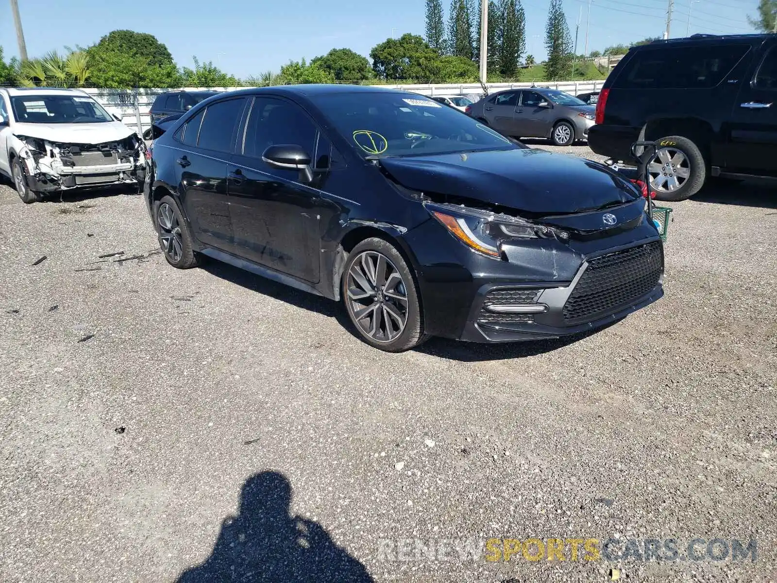 1 Photograph of a damaged car JTDS4MCE5MJ073120 TOYOTA COROLLA 2021