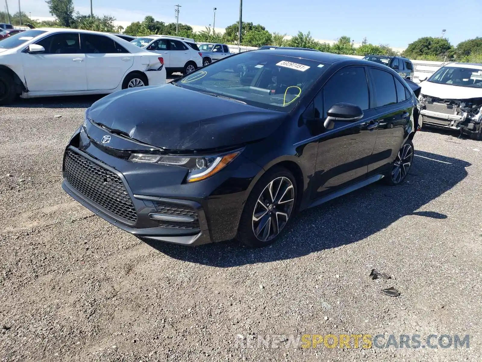 2 Photograph of a damaged car JTDS4MCE5MJ073120 TOYOTA COROLLA 2021