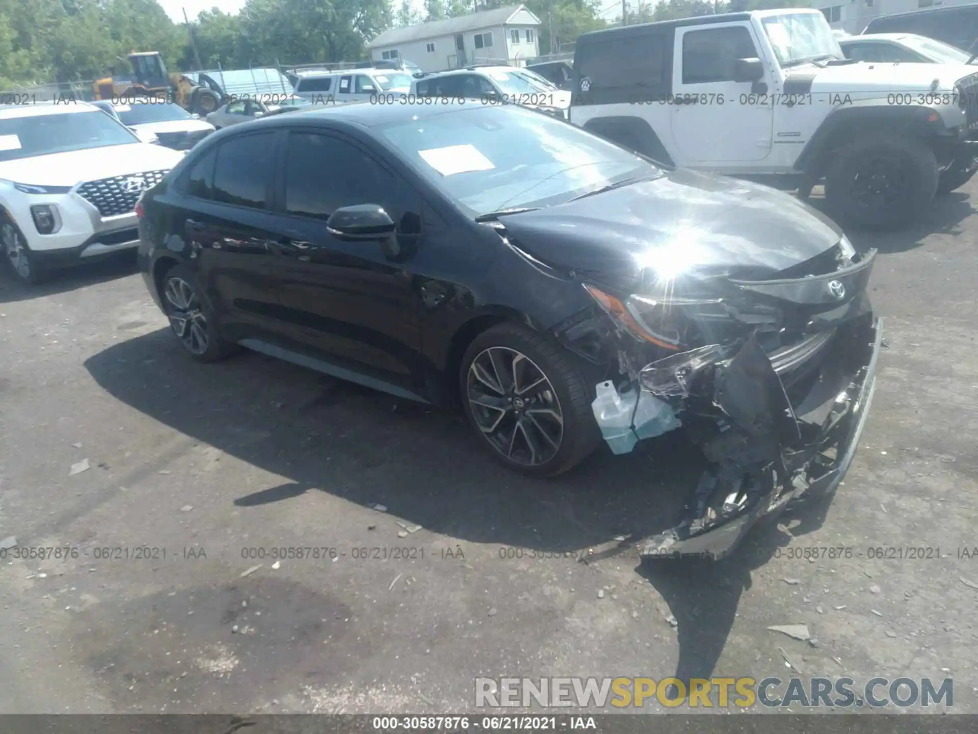 1 Photograph of a damaged car JTDS4MCE5MJ073487 TOYOTA COROLLA 2021