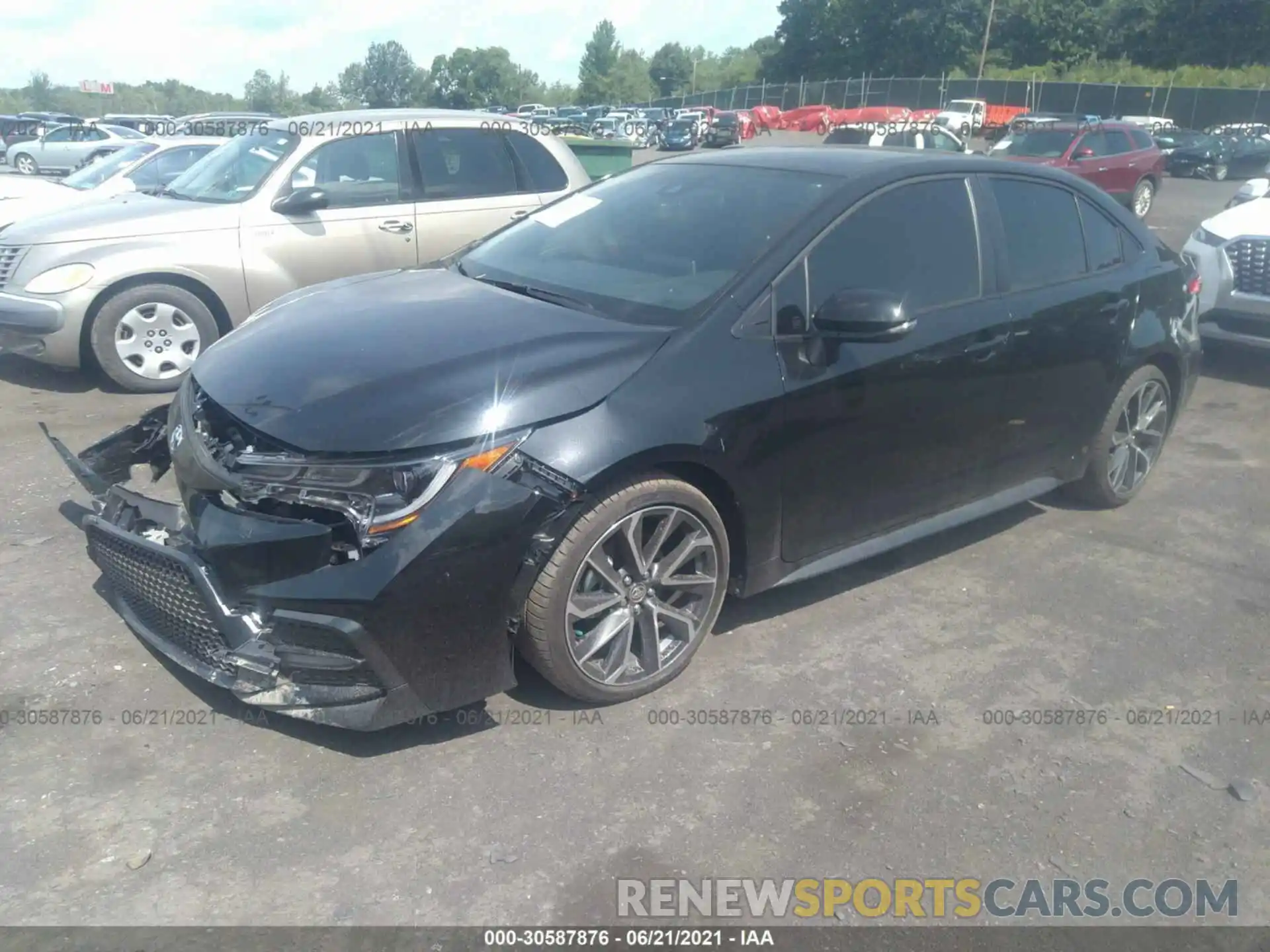 2 Photograph of a damaged car JTDS4MCE5MJ073487 TOYOTA COROLLA 2021