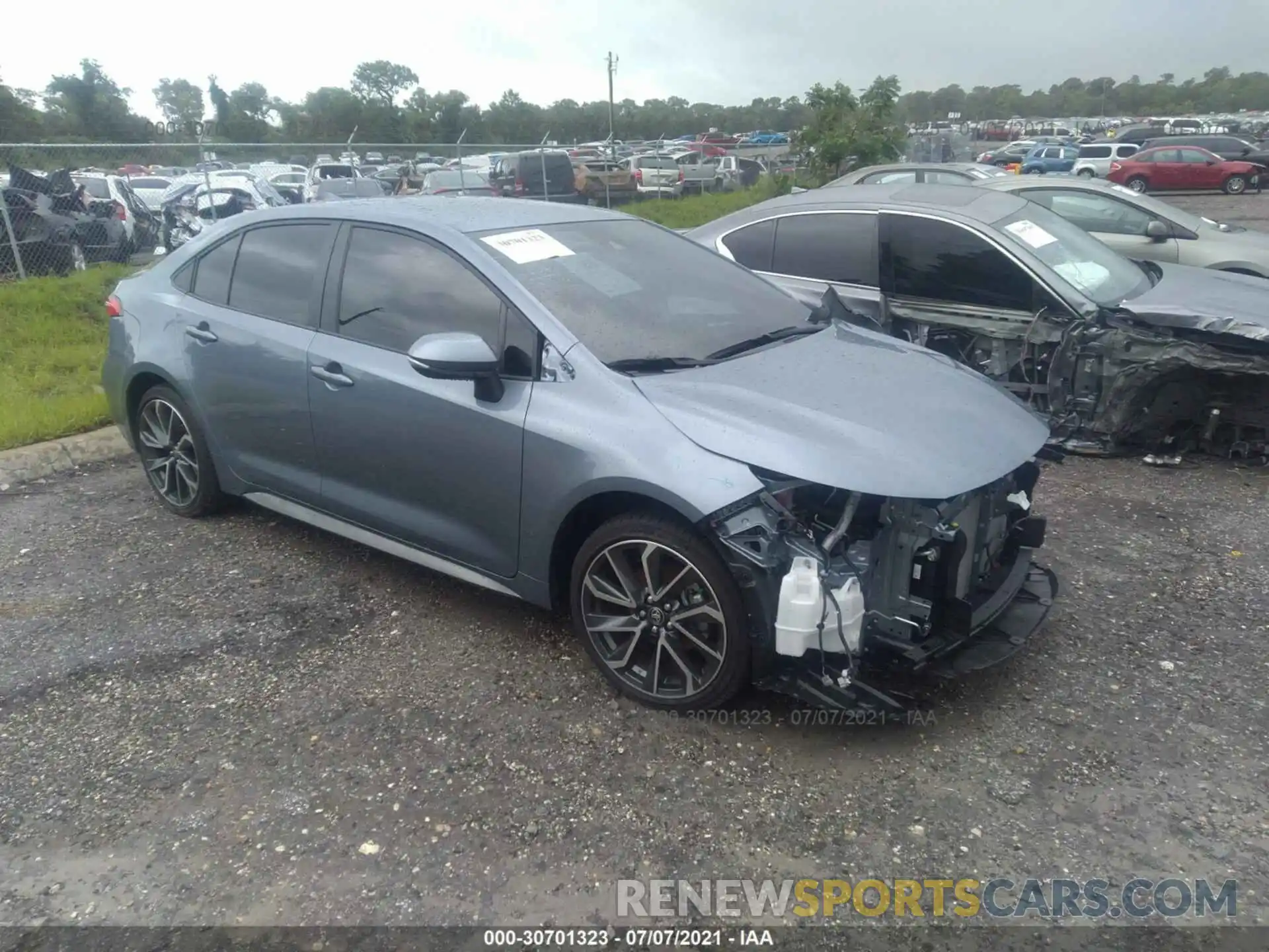 1 Photograph of a damaged car JTDS4MCE5MJ074865 TOYOTA COROLLA 2021