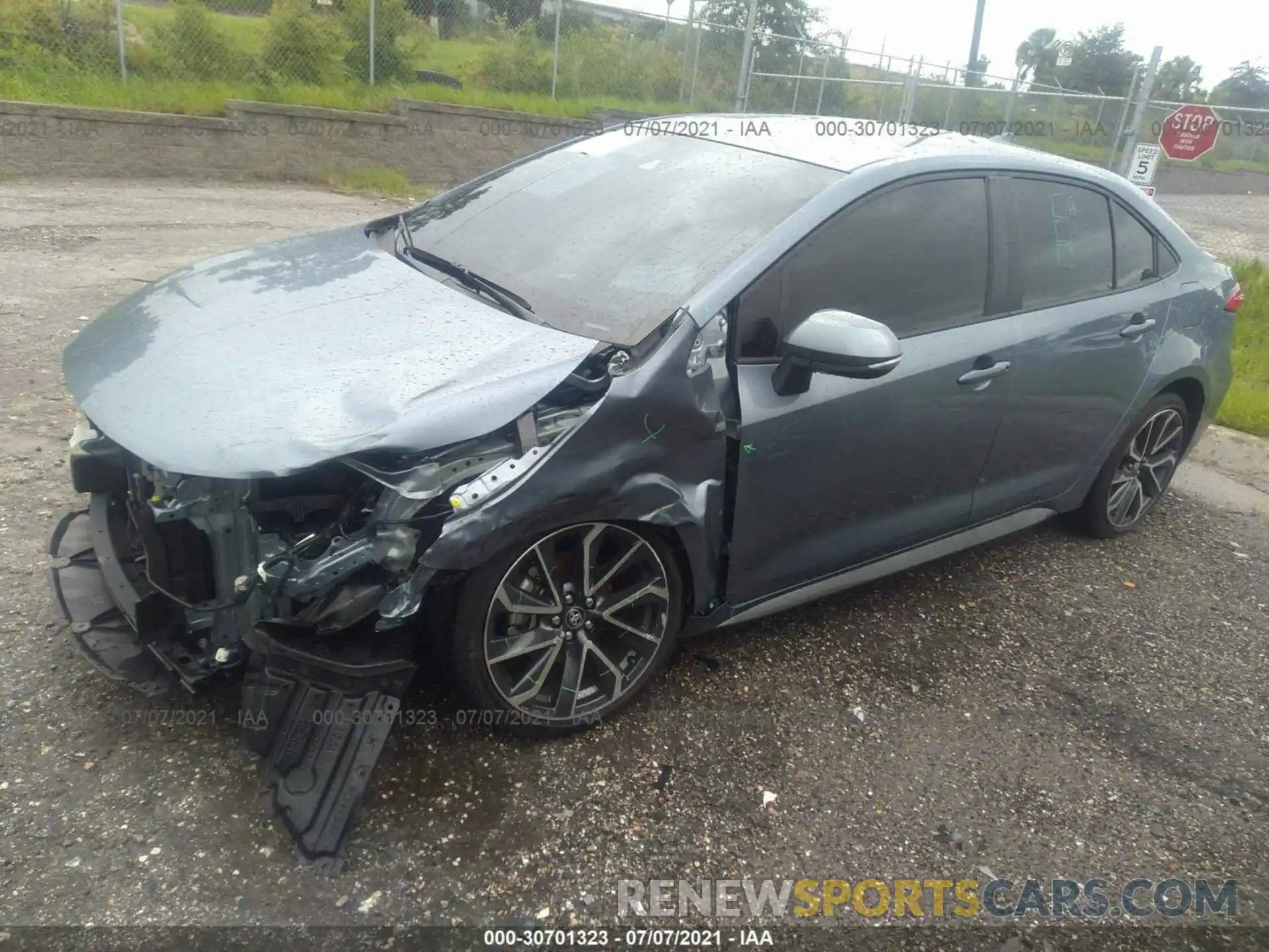 2 Photograph of a damaged car JTDS4MCE5MJ074865 TOYOTA COROLLA 2021