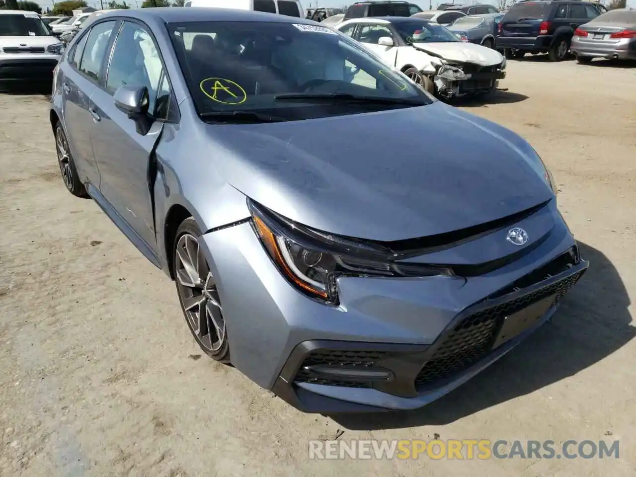 1 Photograph of a damaged car JTDS4MCE5MJ075160 TOYOTA COROLLA 2021