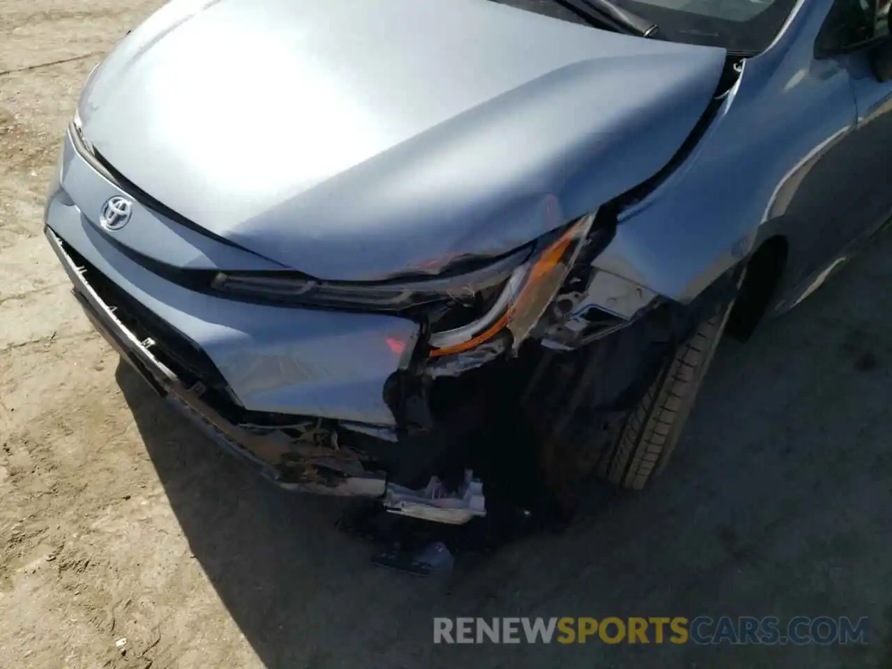 9 Photograph of a damaged car JTDS4MCE5MJ075160 TOYOTA COROLLA 2021