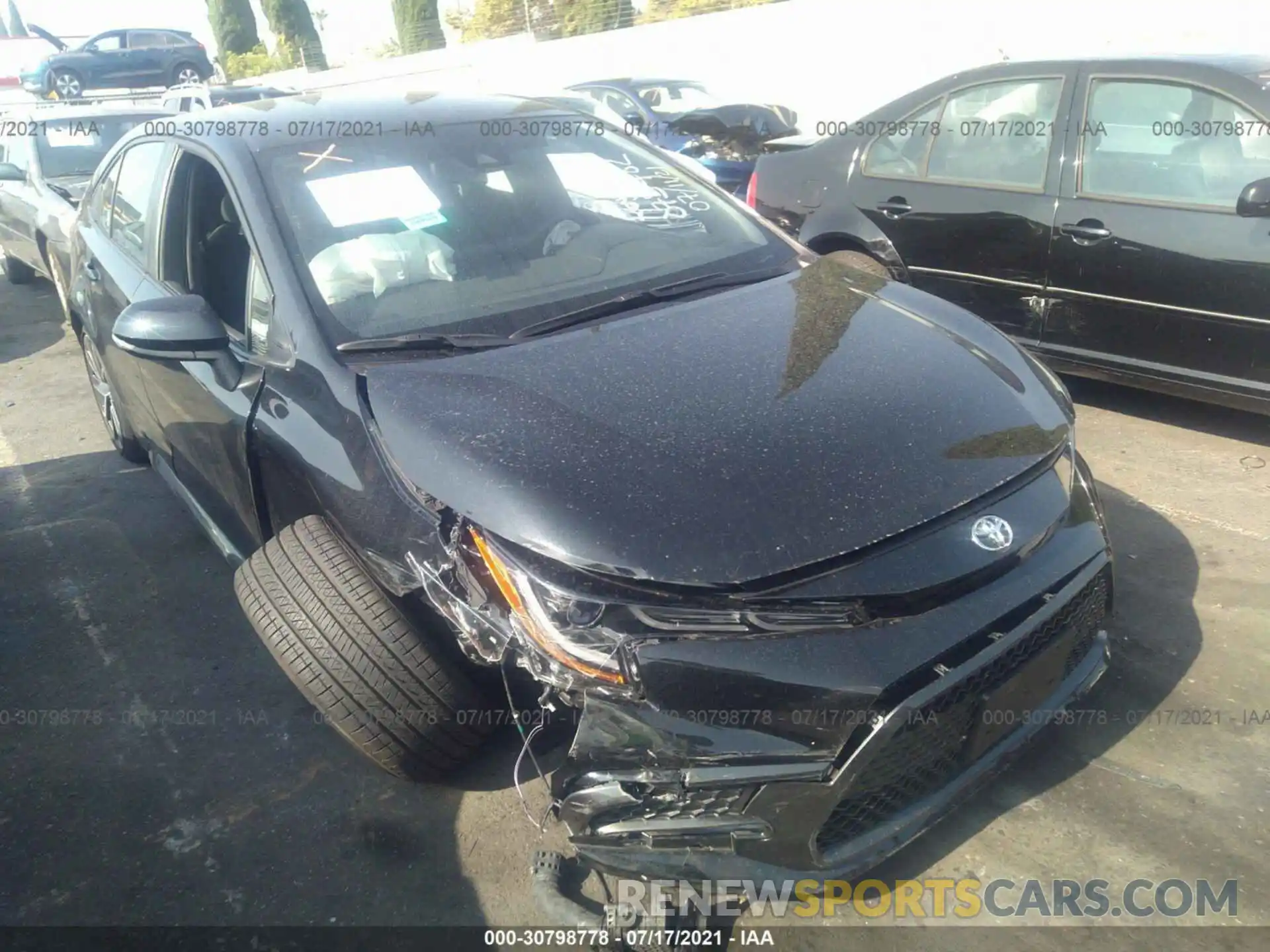 1 Photograph of a damaged car JTDS4MCE5MJ075482 TOYOTA COROLLA 2021