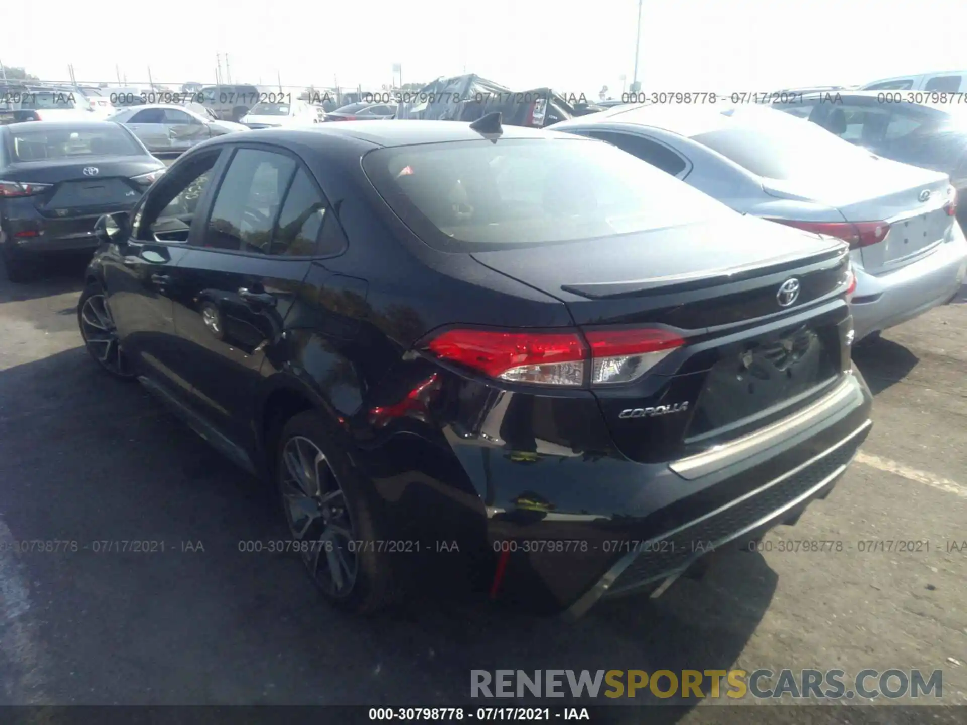 3 Photograph of a damaged car JTDS4MCE5MJ075482 TOYOTA COROLLA 2021