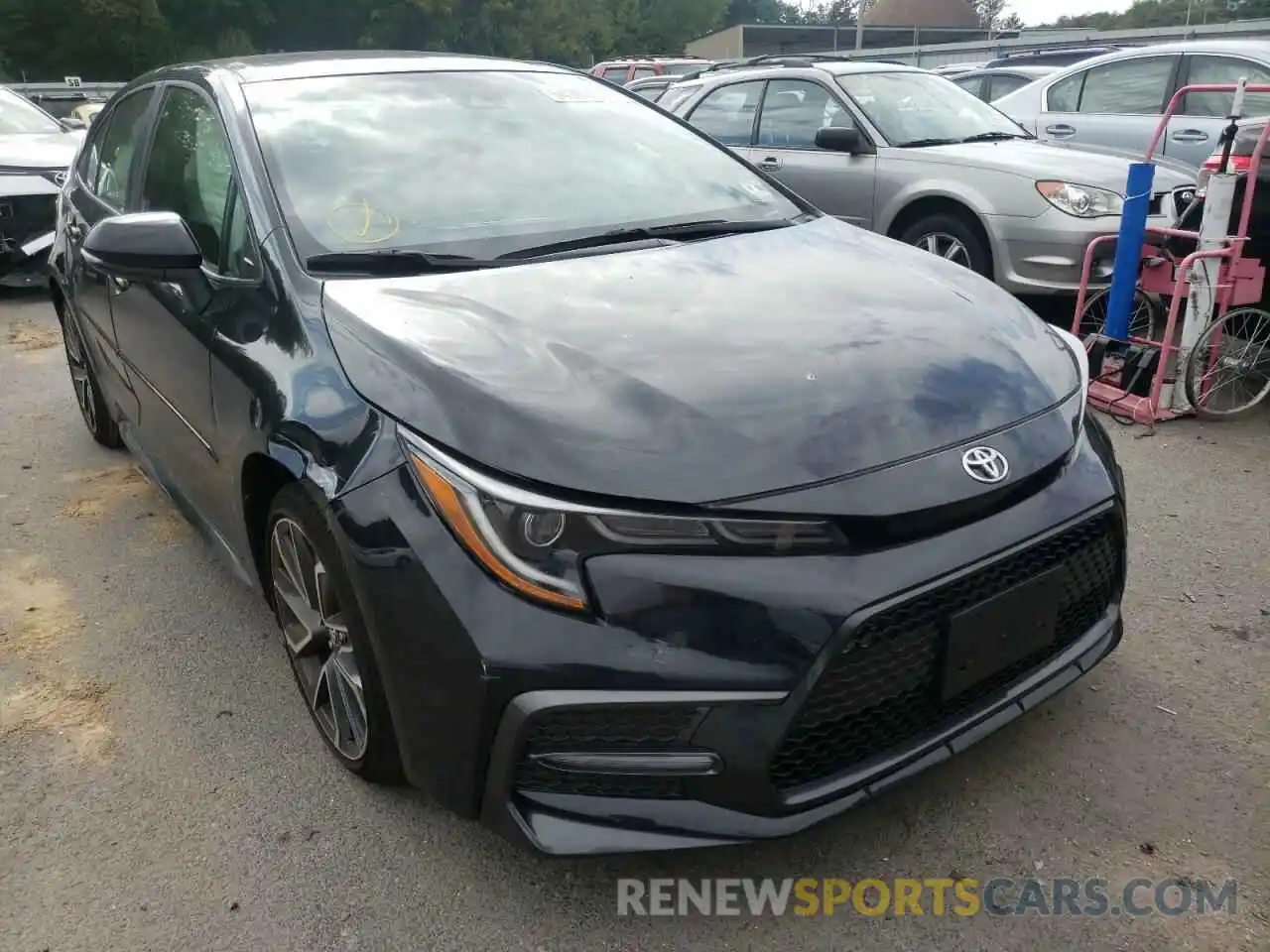 1 Photograph of a damaged car JTDS4MCE5MJ076244 TOYOTA COROLLA 2021