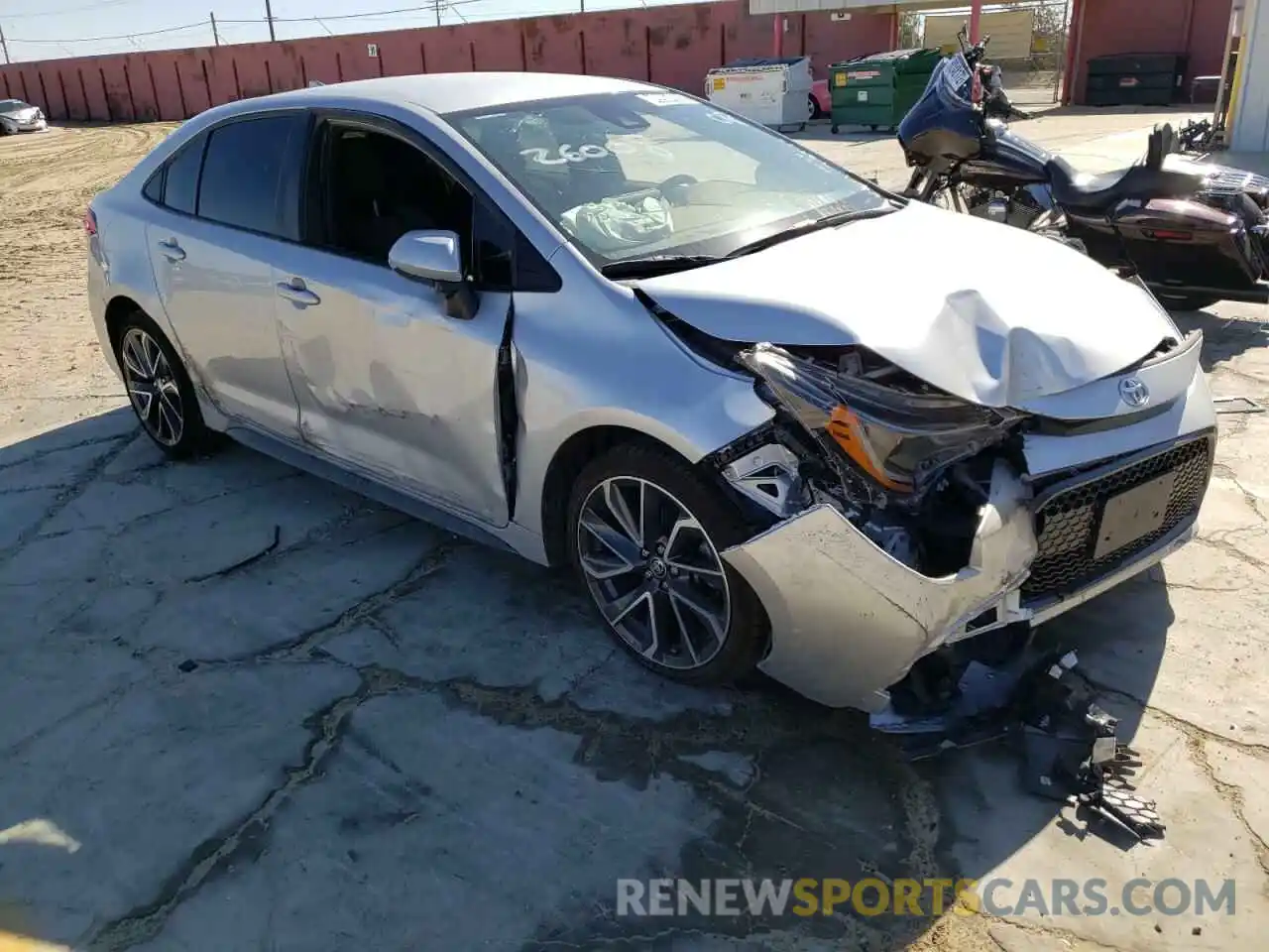 1 Photograph of a damaged car JTDS4MCE5MJ076518 TOYOTA COROLLA 2021