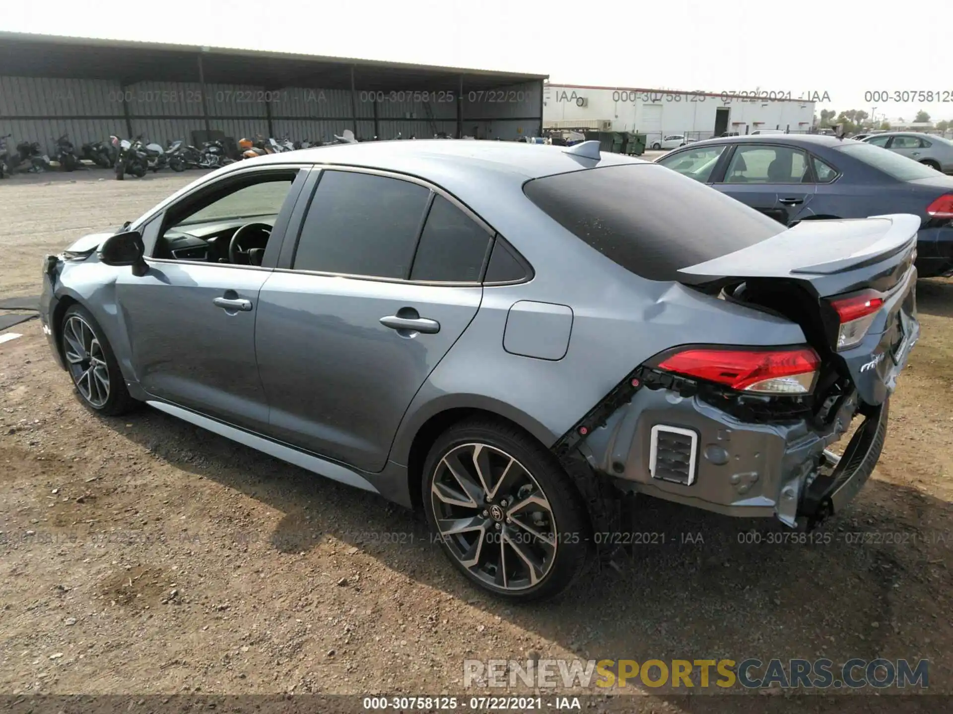 3 Photograph of a damaged car JTDS4MCE5MJ077555 TOYOTA COROLLA 2021