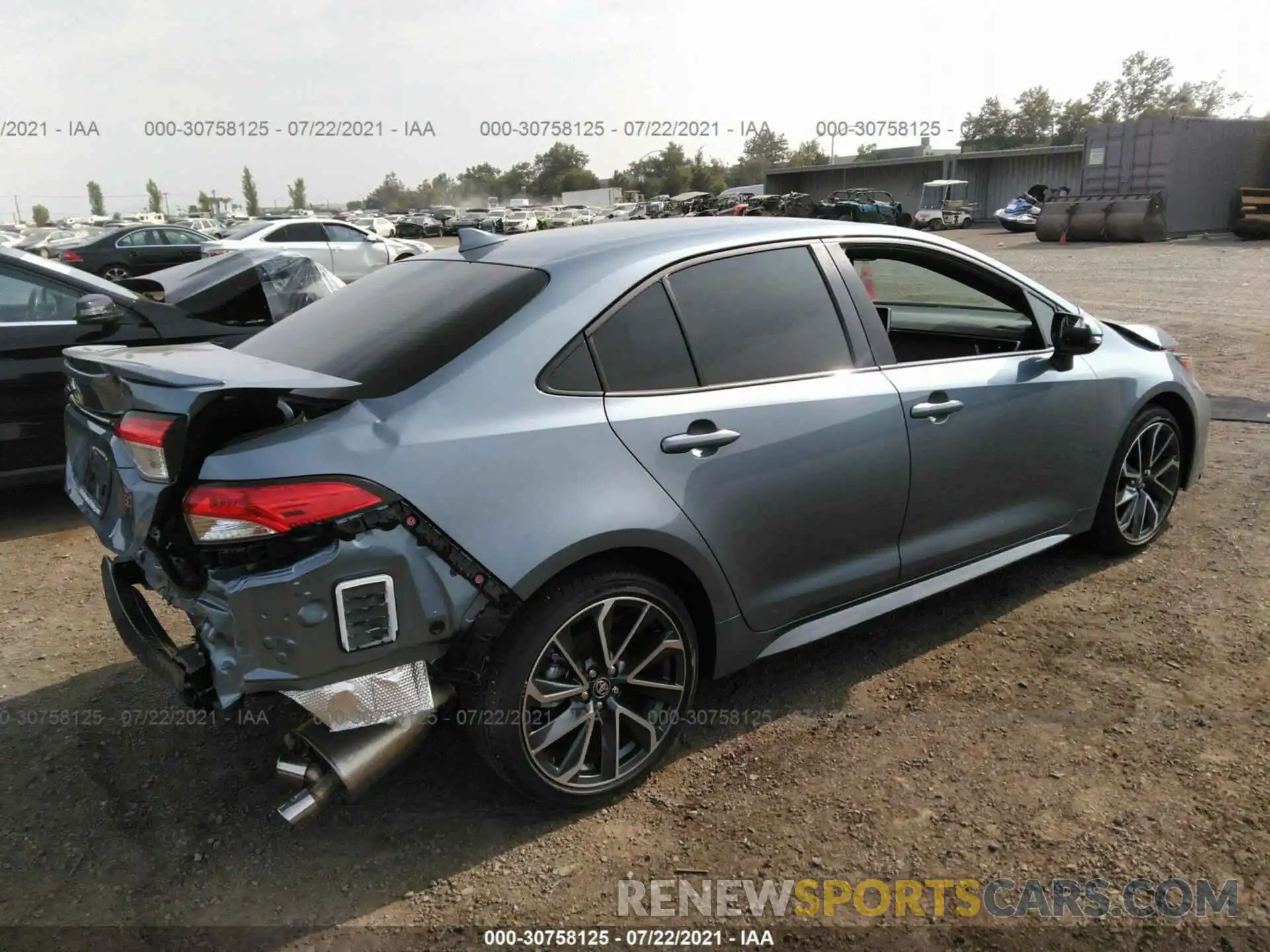 4 Photograph of a damaged car JTDS4MCE5MJ077555 TOYOTA COROLLA 2021