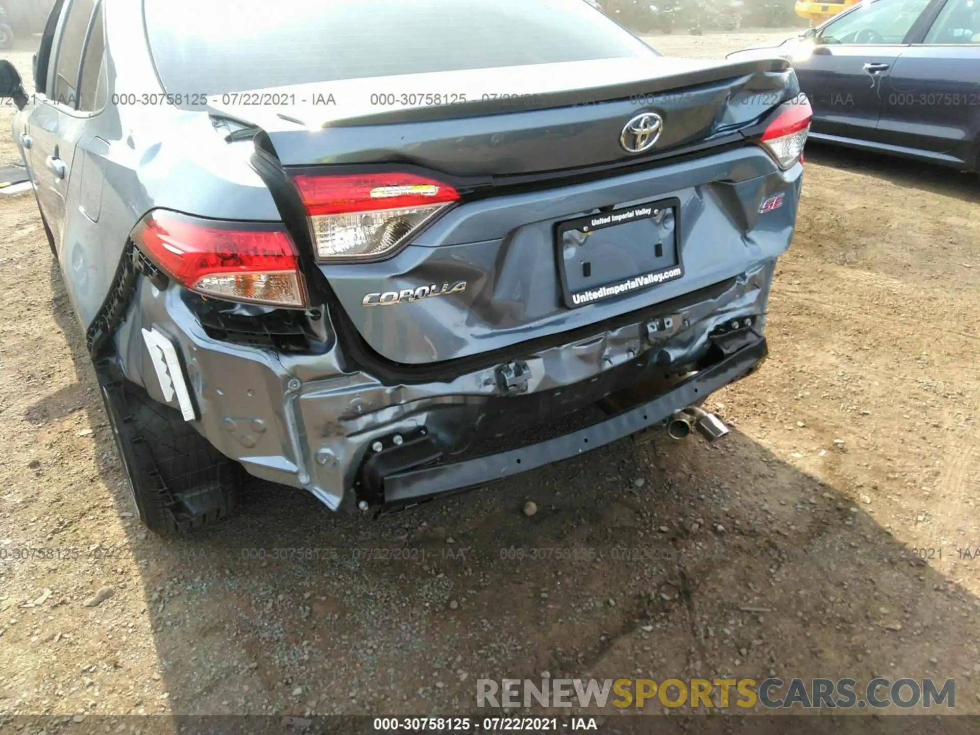 6 Photograph of a damaged car JTDS4MCE5MJ077555 TOYOTA COROLLA 2021