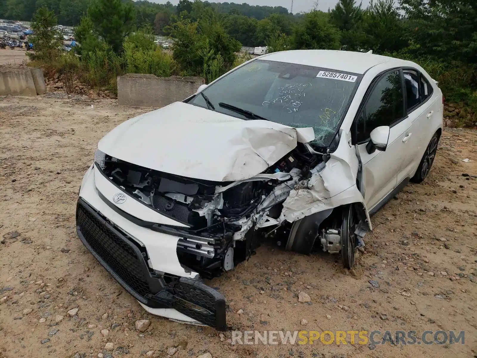 2 Photograph of a damaged car JTDS4MCE5MJ079905 TOYOTA COROLLA 2021