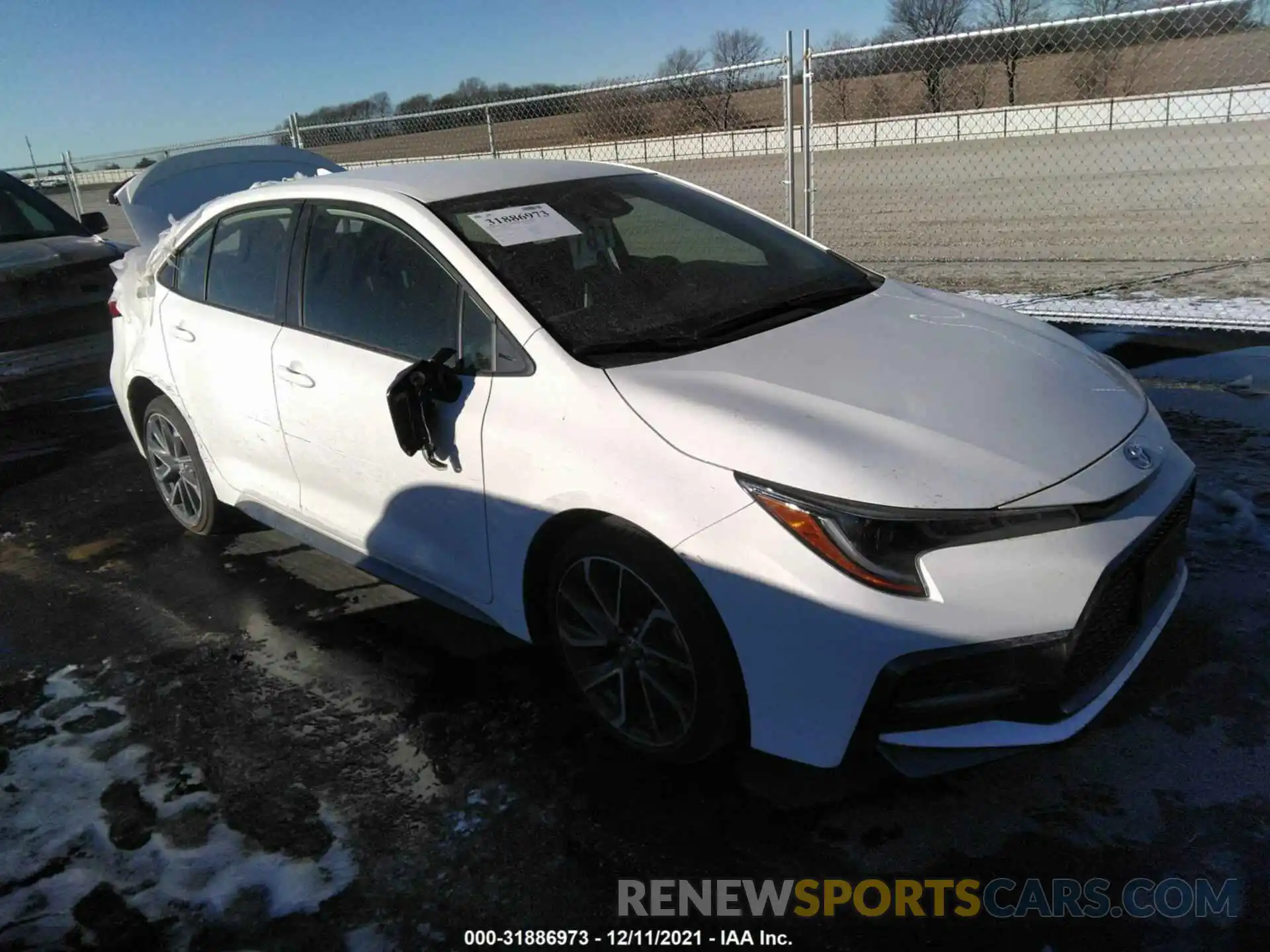 1 Photograph of a damaged car JTDS4MCE5MJ080164 TOYOTA COROLLA 2021