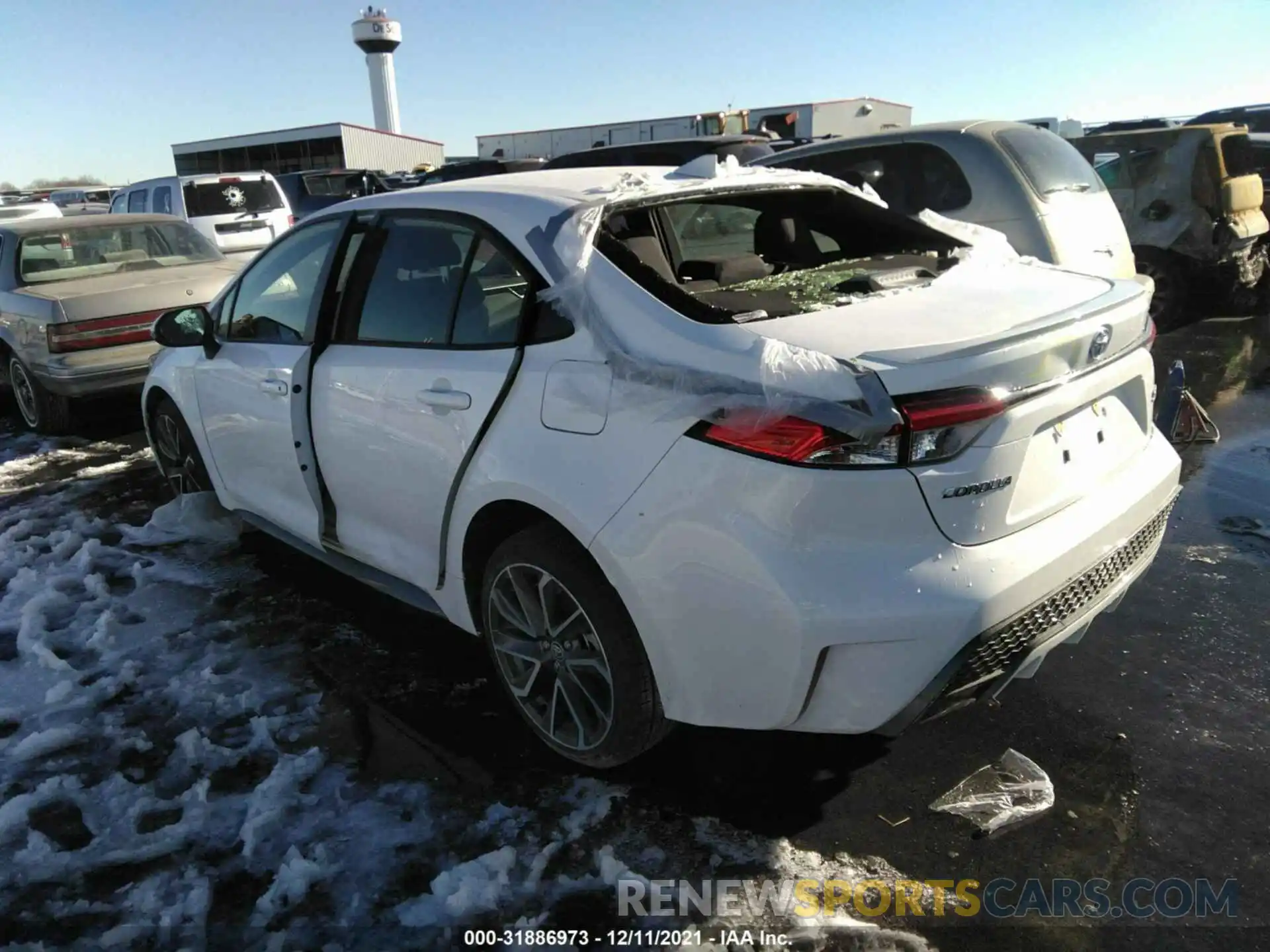 3 Photograph of a damaged car JTDS4MCE5MJ080164 TOYOTA COROLLA 2021