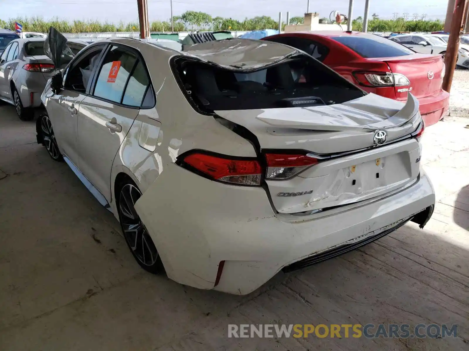 3 Photograph of a damaged car JTDS4MCE5MJ080858 TOYOTA COROLLA 2021