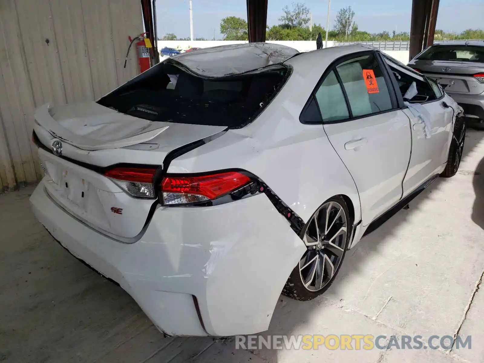 4 Photograph of a damaged car JTDS4MCE5MJ080858 TOYOTA COROLLA 2021