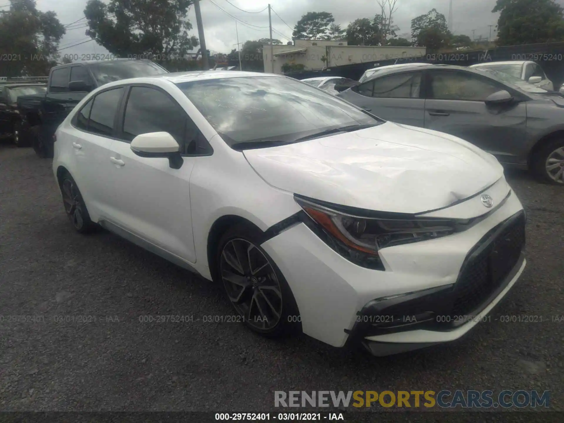 1 Photograph of a damaged car JTDS4MCE6MJ053796 TOYOTA COROLLA 2021