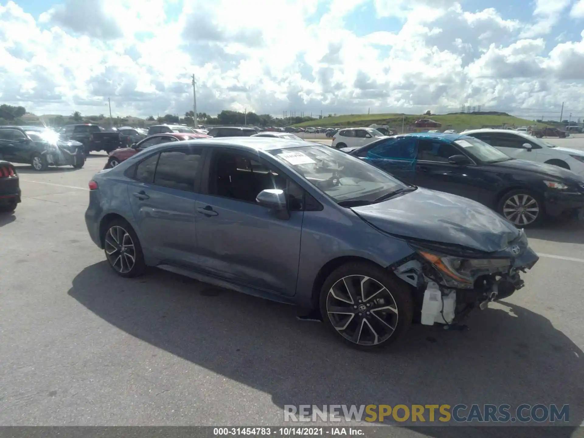 1 Photograph of a damaged car JTDS4MCE6MJ056164 TOYOTA COROLLA 2021