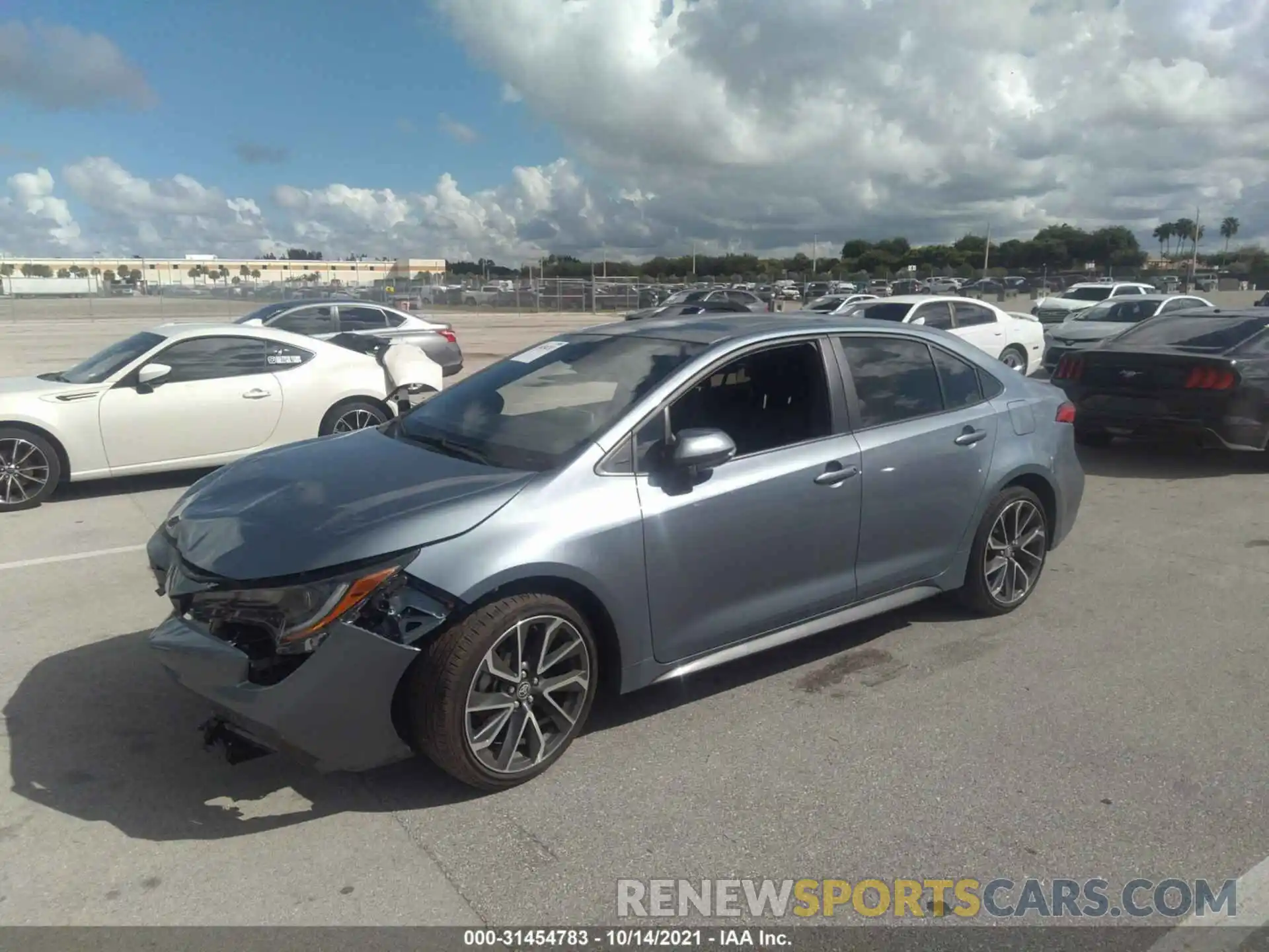 2 Photograph of a damaged car JTDS4MCE6MJ056164 TOYOTA COROLLA 2021