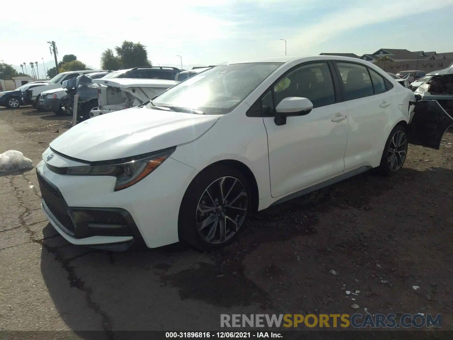 2 Photograph of a damaged car JTDS4MCE6MJ056973 TOYOTA COROLLA 2021