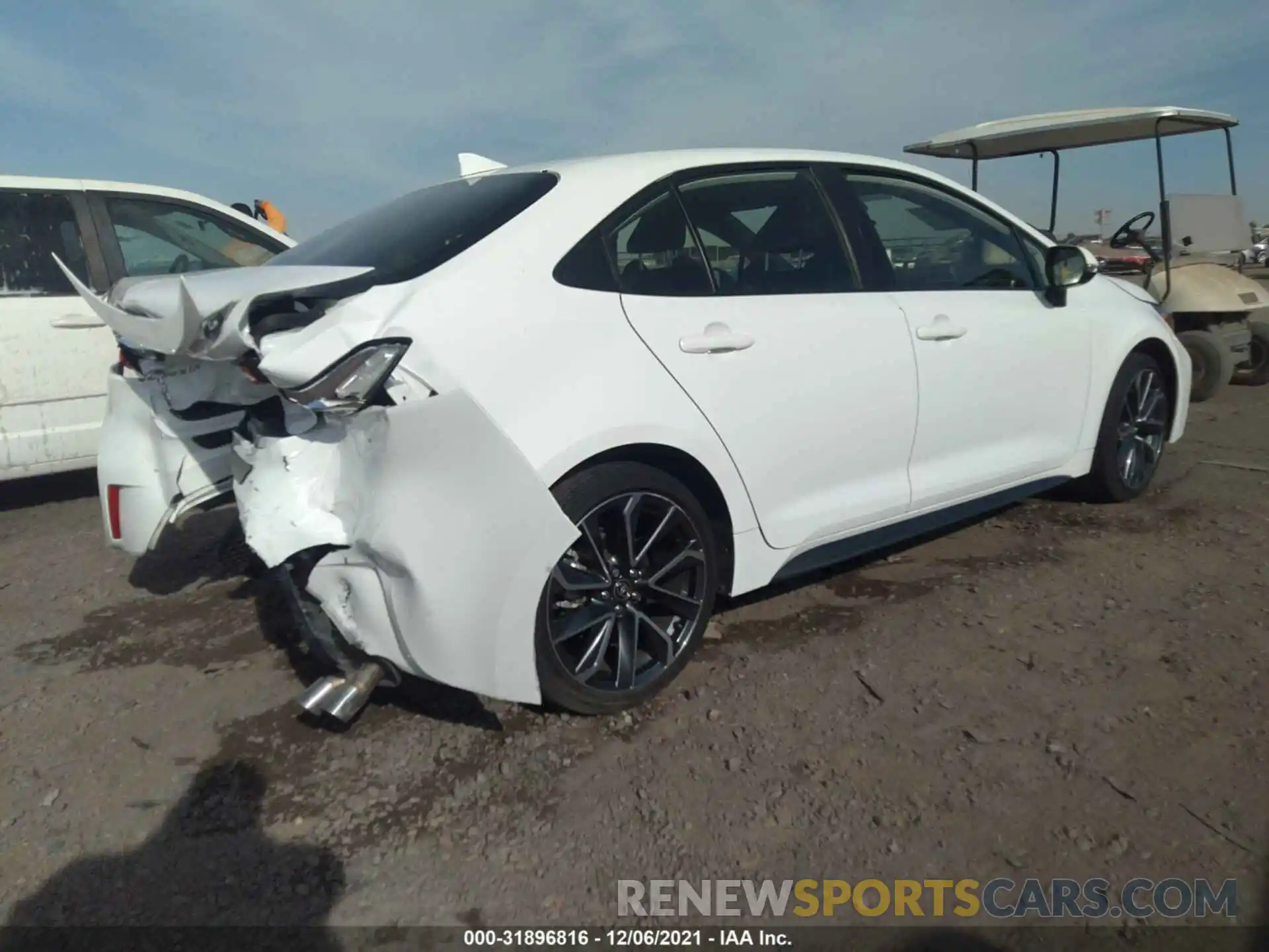 4 Photograph of a damaged car JTDS4MCE6MJ056973 TOYOTA COROLLA 2021